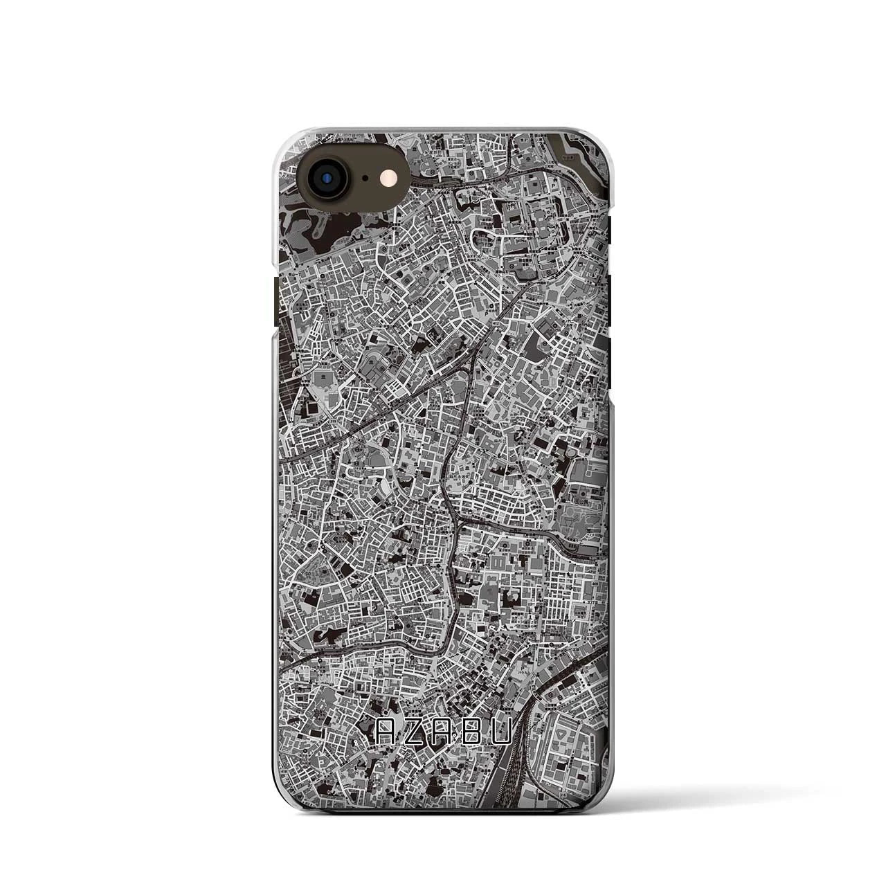 【麻布(東京都)】地図柄iPhoneケース(クリアタイプ)