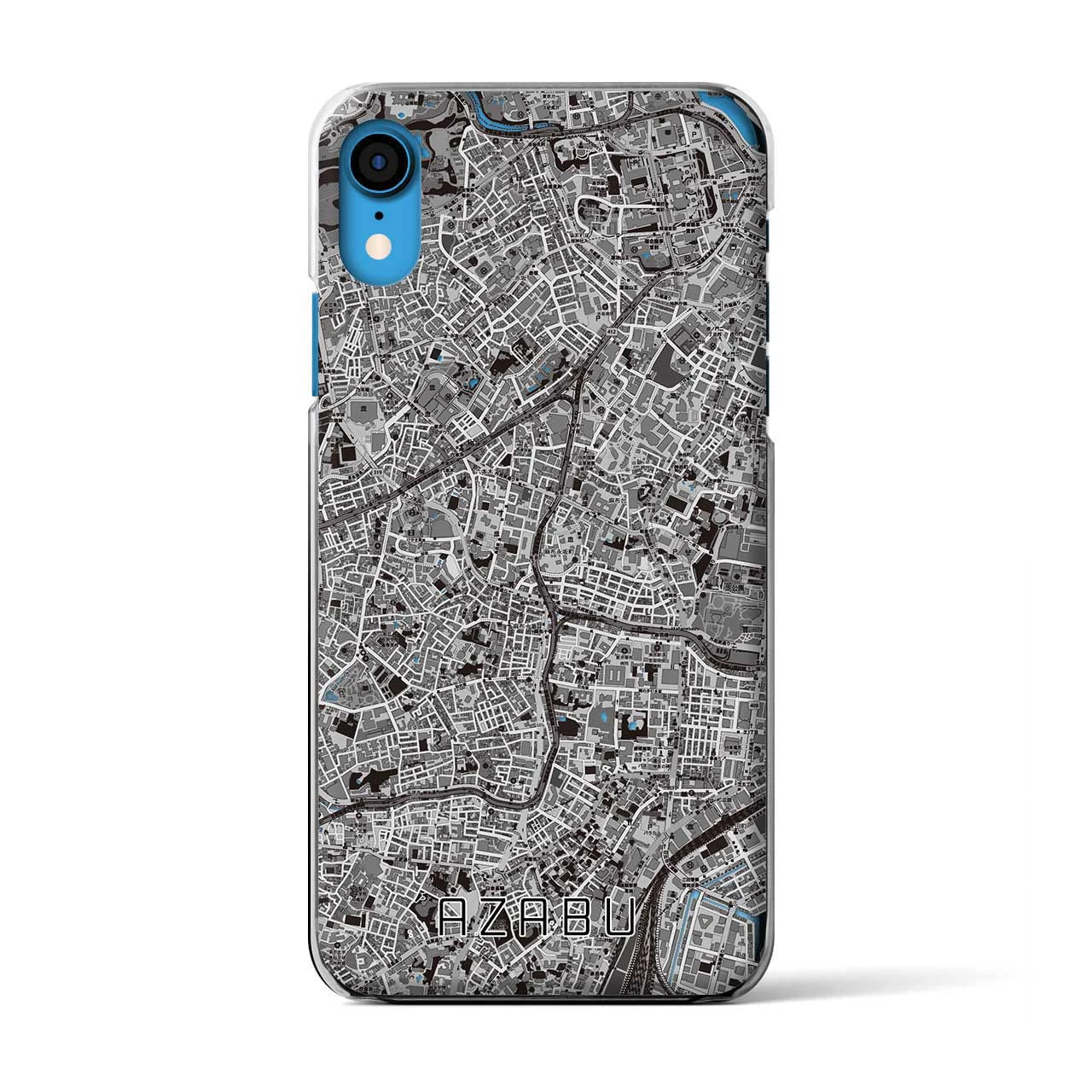 【麻布(東京都)】地図柄iPhoneケース(クリアタイプ)