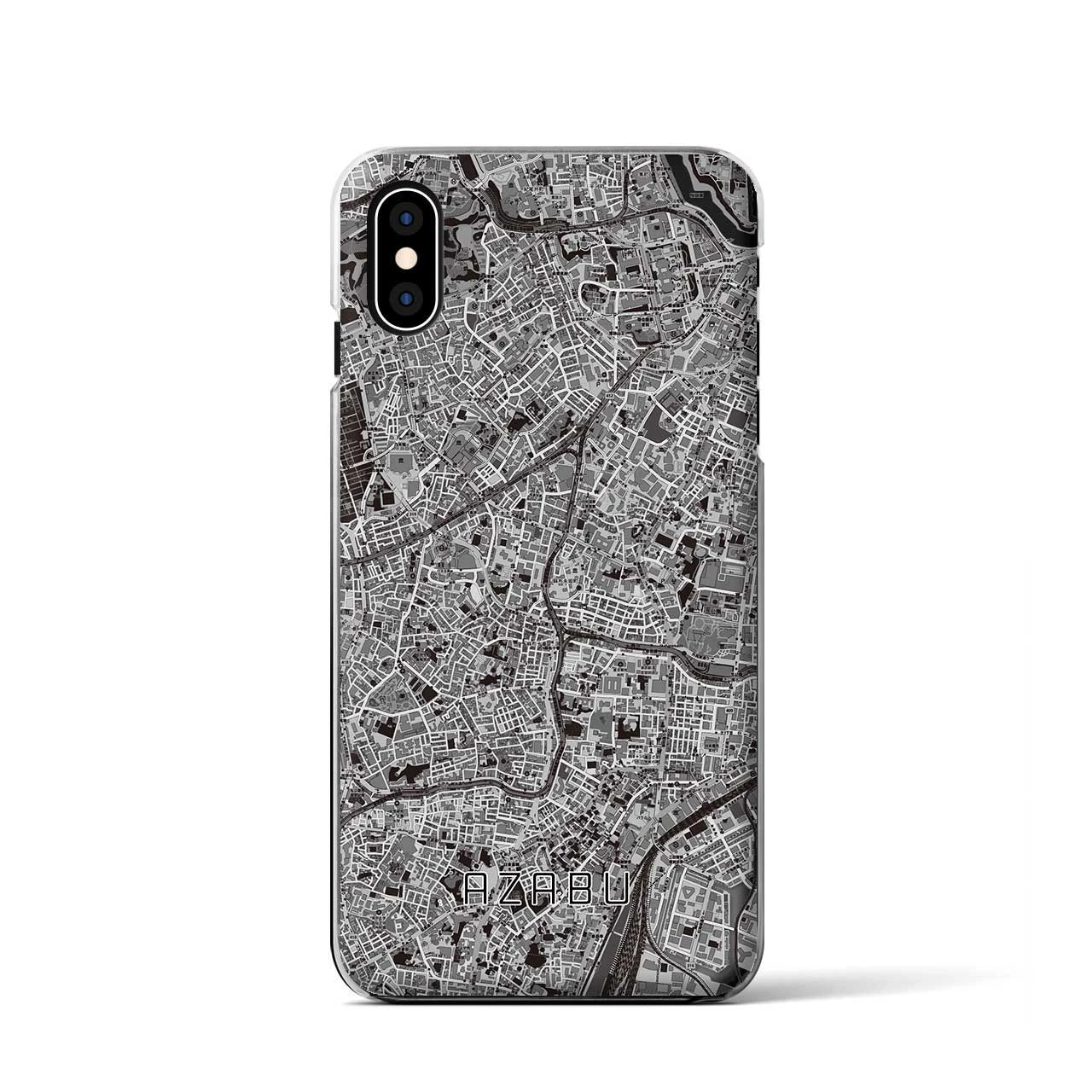 【麻布(東京都)】地図柄iPhoneケース(クリアタイプ)