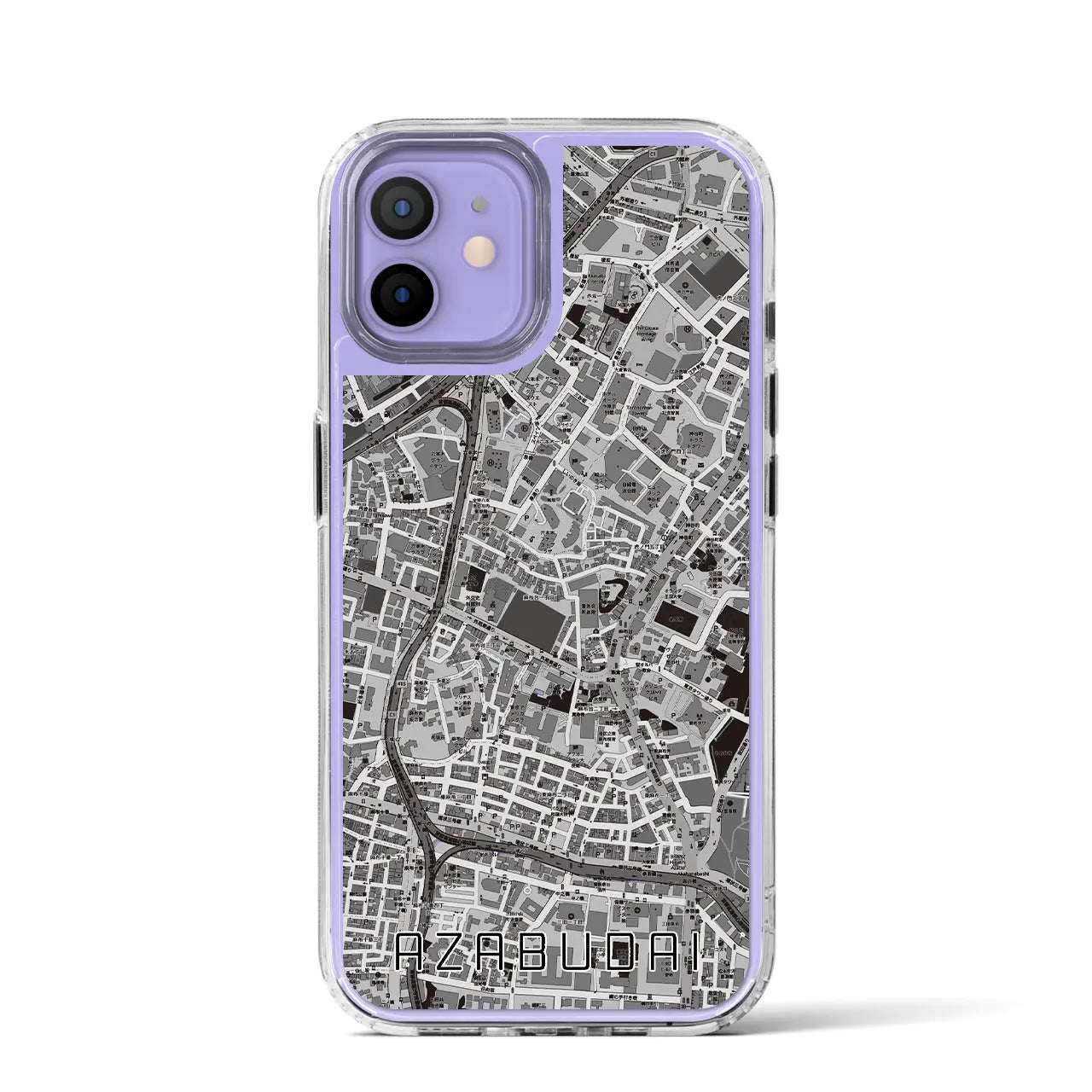 【麻布台(東京都)】地図柄iPhoneケース(MagSafeタイプ)