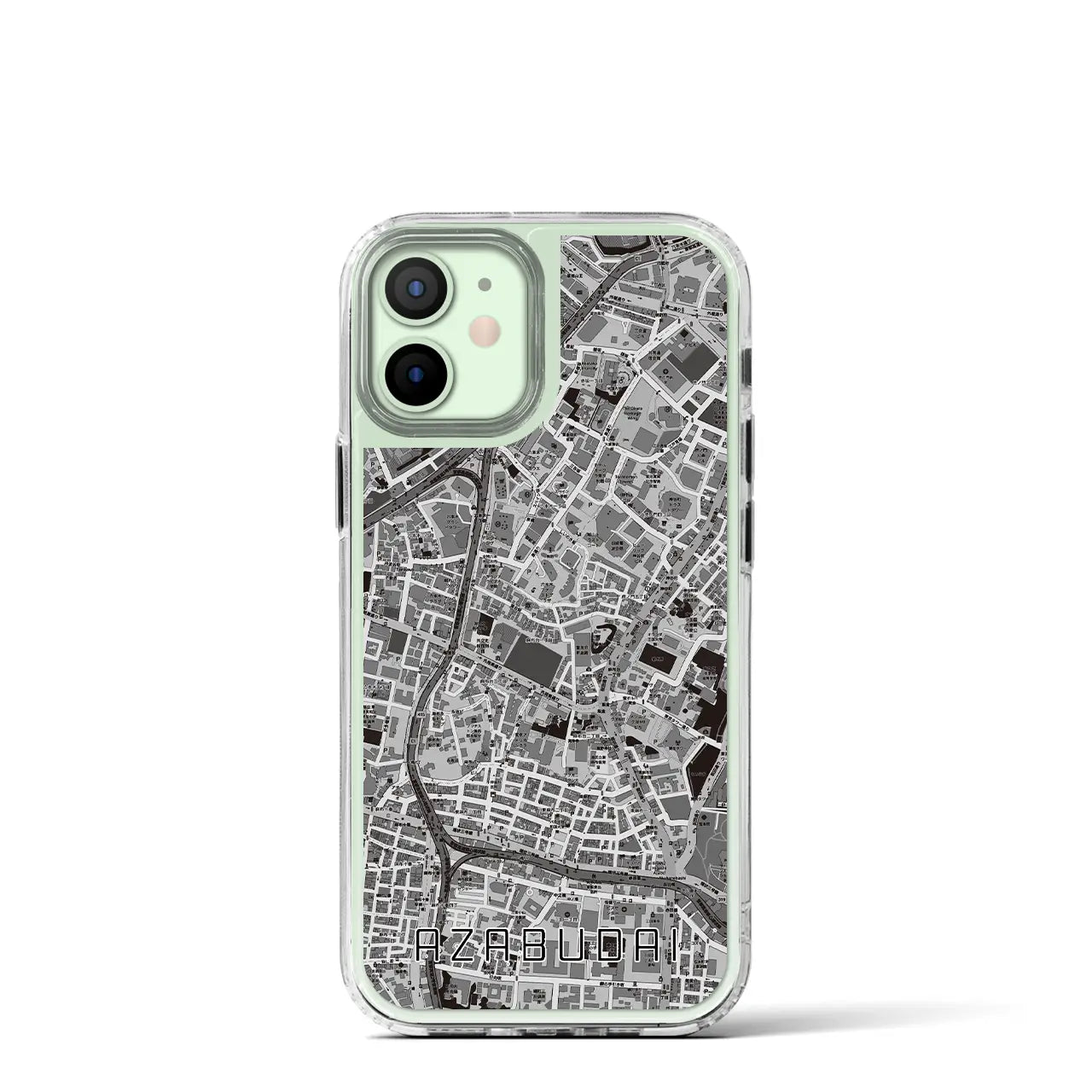 【麻布台(東京都)】地図柄iPhoneケース(MagSafeタイプ)