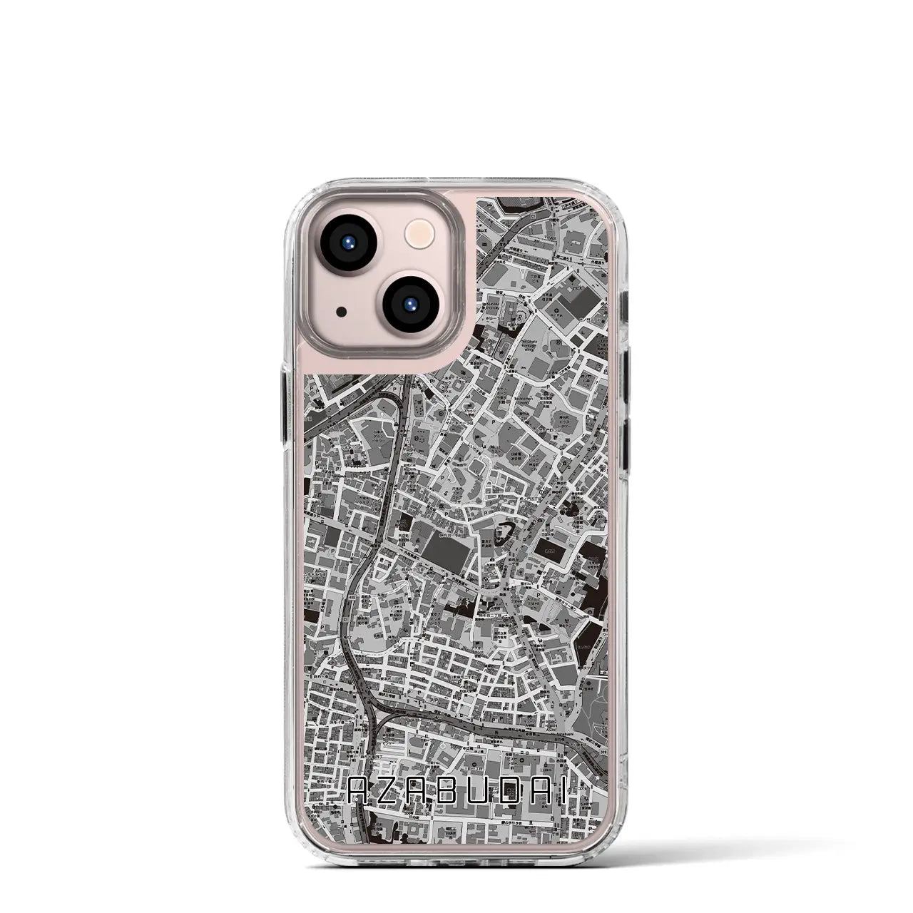 【麻布台(東京都)】地図柄iPhoneケース(MagSafeタイプ)