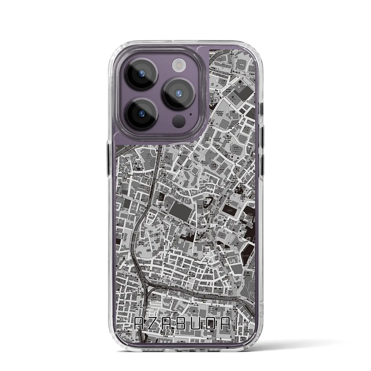 【麻布台(東京都)】地図柄iPhoneケース(MagSafeタイプ)