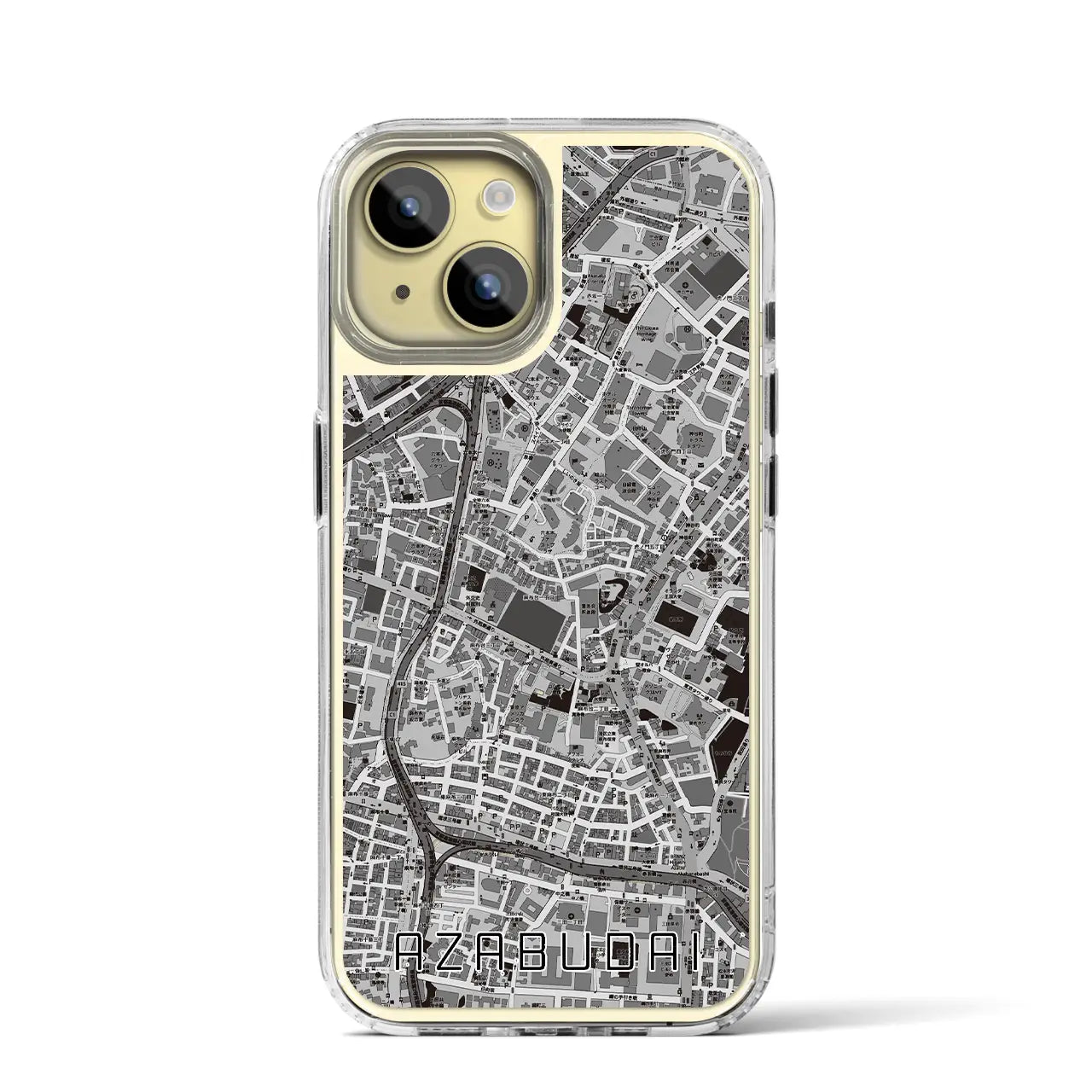 【麻布台(東京都)】地図柄iPhoneケース(MagSafeタイプ)