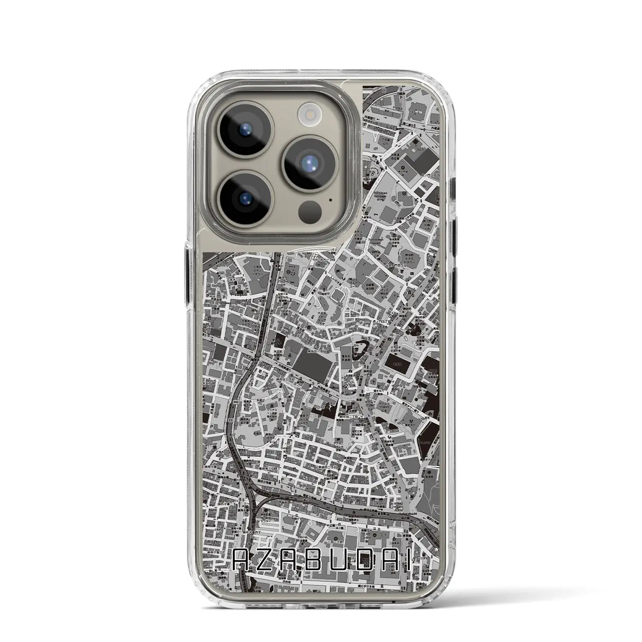 【麻布台(東京都)】地図柄iPhoneケース(MagSafeタイプ)