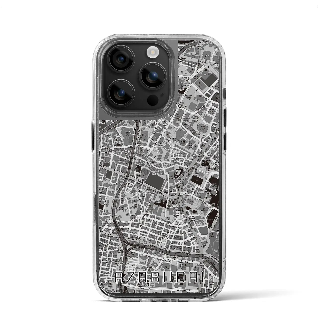 【麻布台(東京都)】地図柄iPhoneケース(MagSafeタイプ)