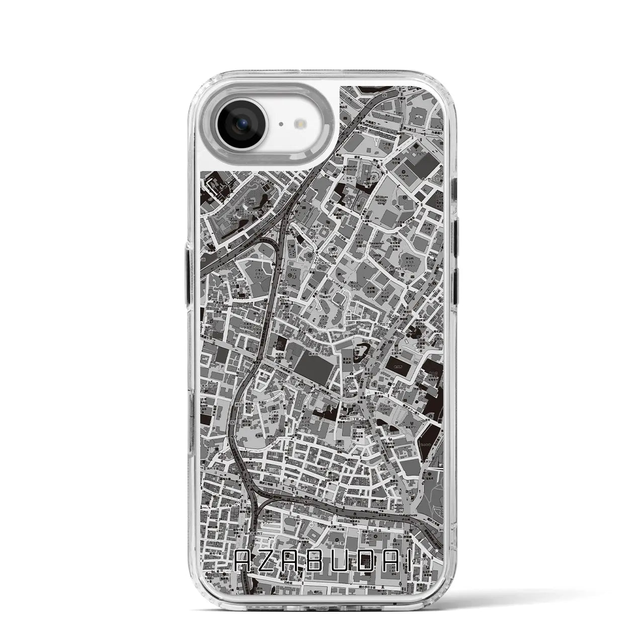 【麻布台(東京都)】地図柄iPhoneケース(MagSafeタイプ)
