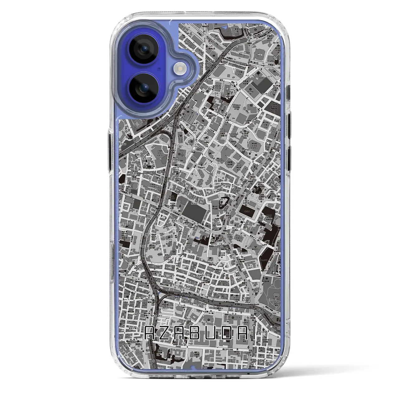 【麻布台(東京都)】地図柄iPhoneケース(MagSafeタイプ)