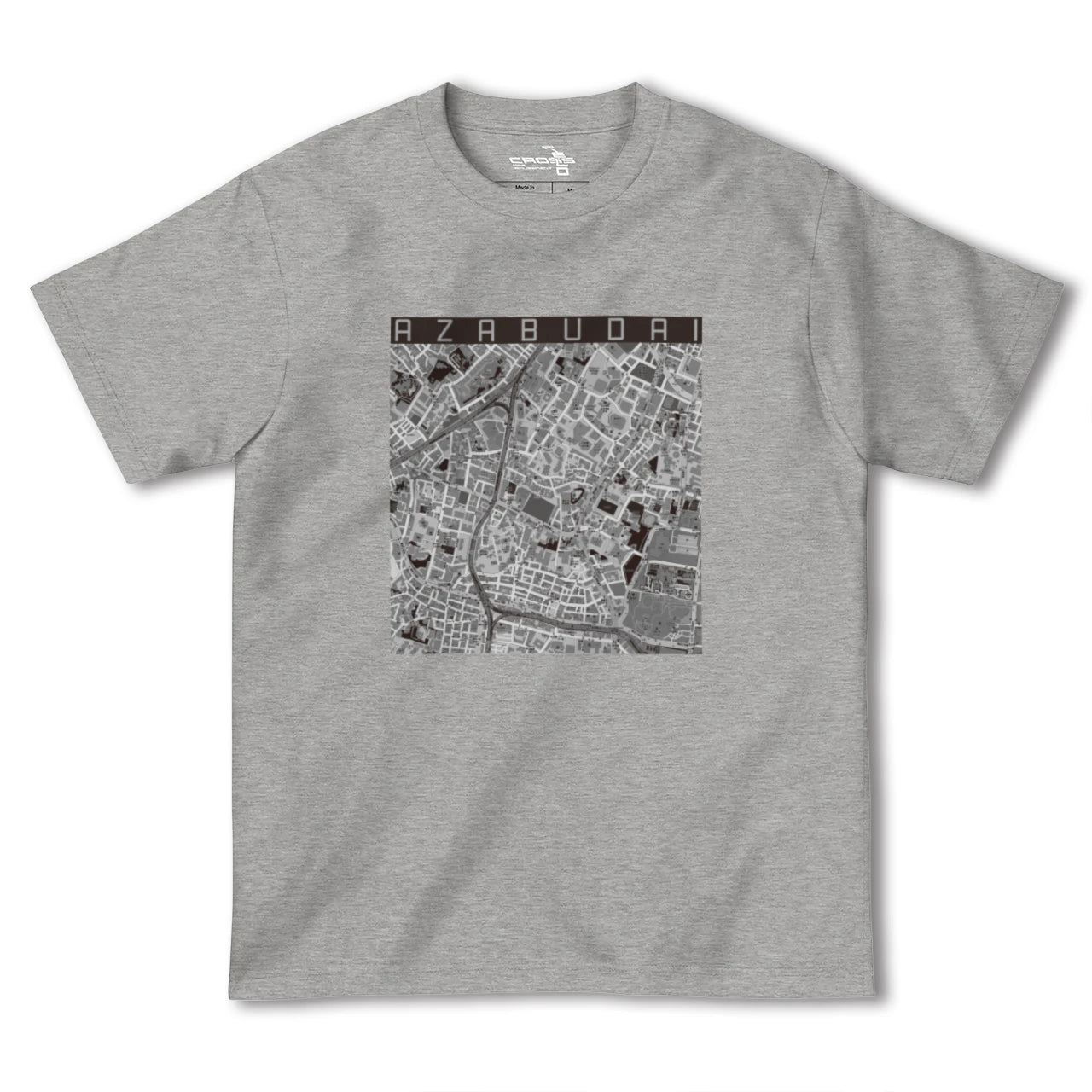 【麻布台(東京都)】地図柄ヘビーウェイトTシャツ