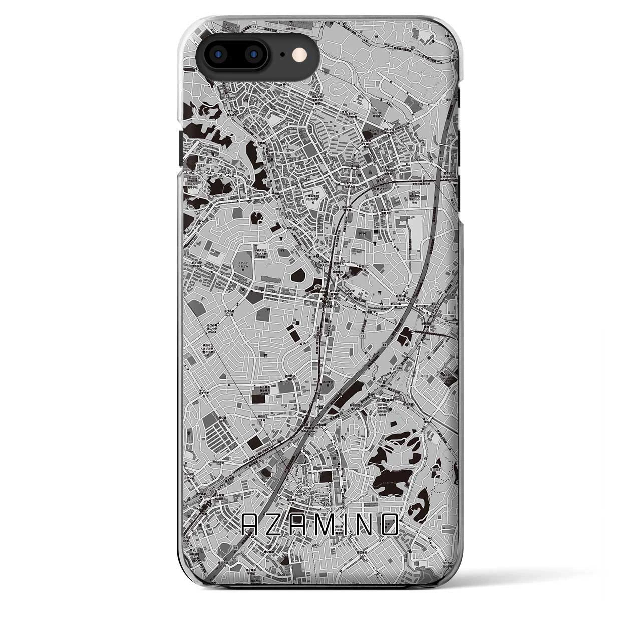 【あざみ野(神奈川県)】地図柄iPhoneケース(クリアタイプ)