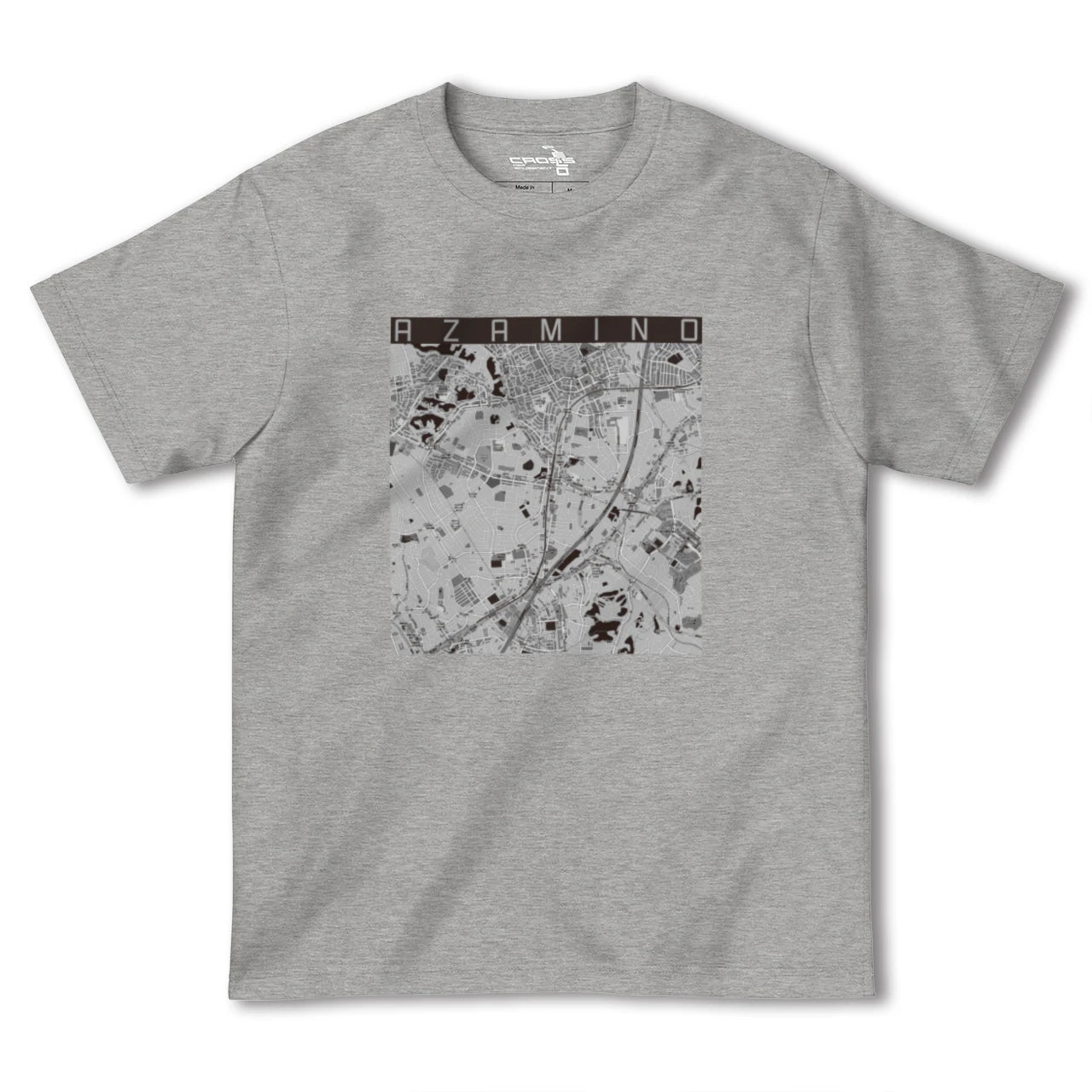 【あざみ野(神奈川県)】地図柄ヘビーウェイトTシャツ