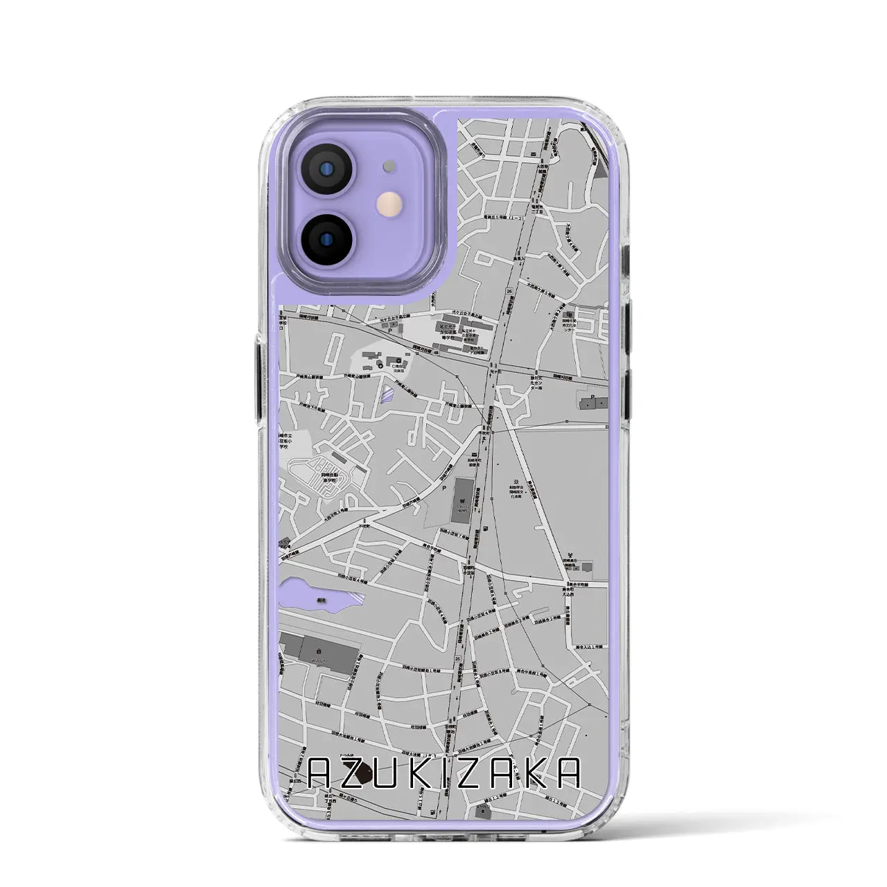 【小豆坂(愛知県)】地図柄iPhoneケース(MagSafeタイプ)