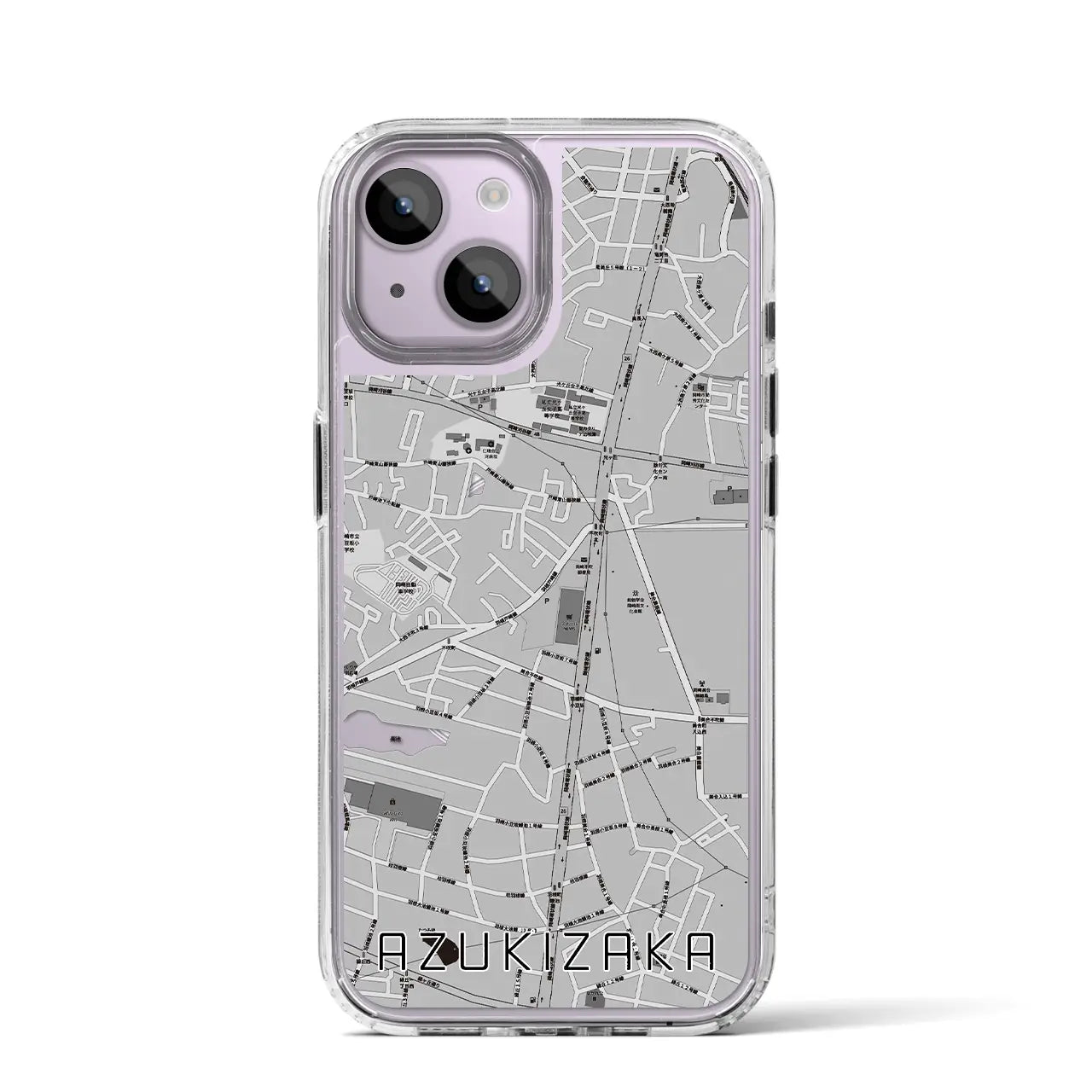 【小豆坂(愛知県)】地図柄iPhoneケース(MagSafeタイプ)