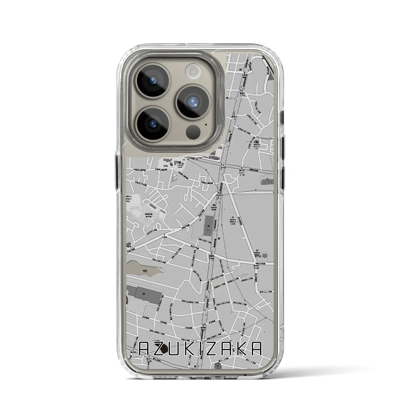 【小豆坂(愛知県)】地図柄iPhoneケース(MagSafeタイプ)