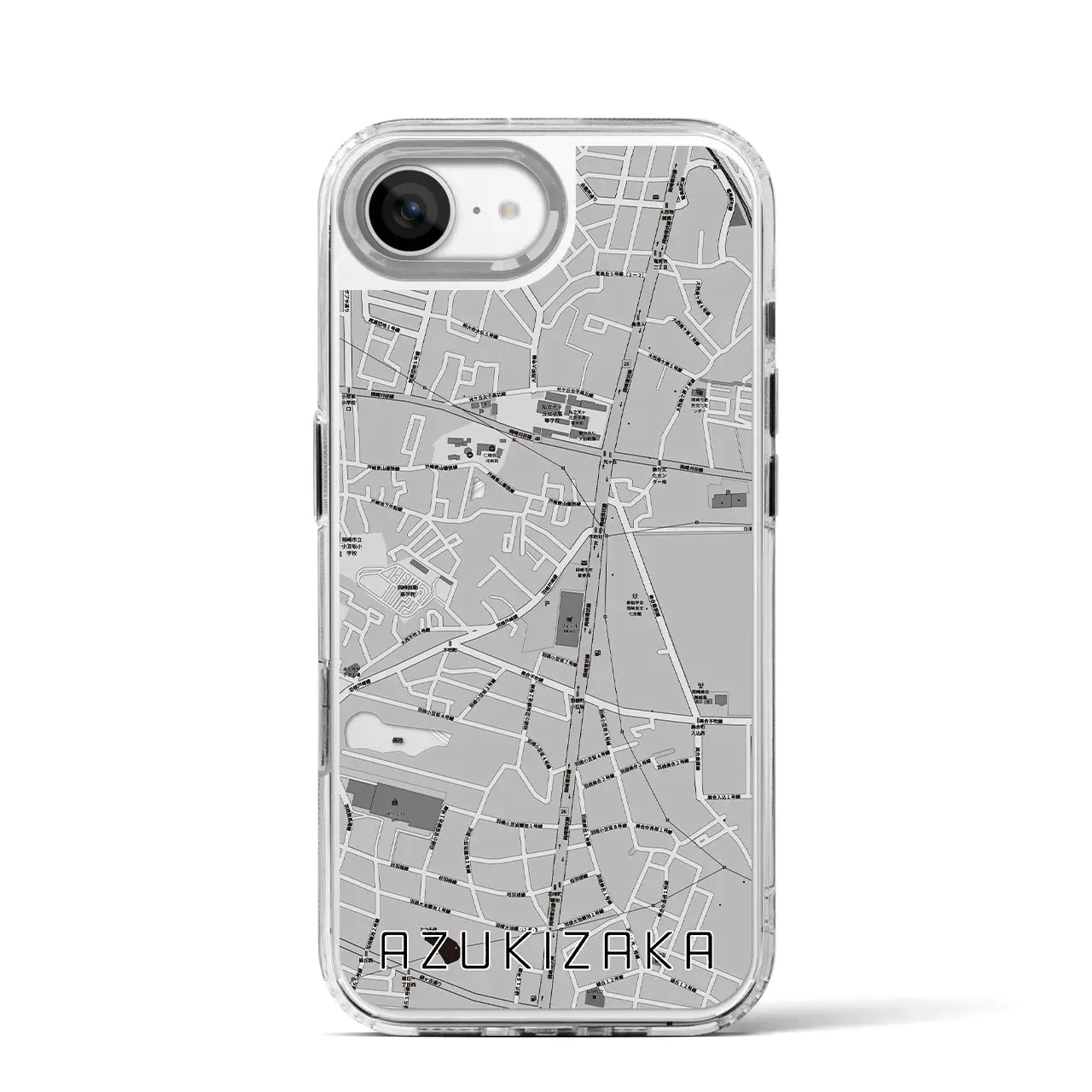 【小豆坂(愛知県)】地図柄iPhoneケース(MagSafeタイプ)