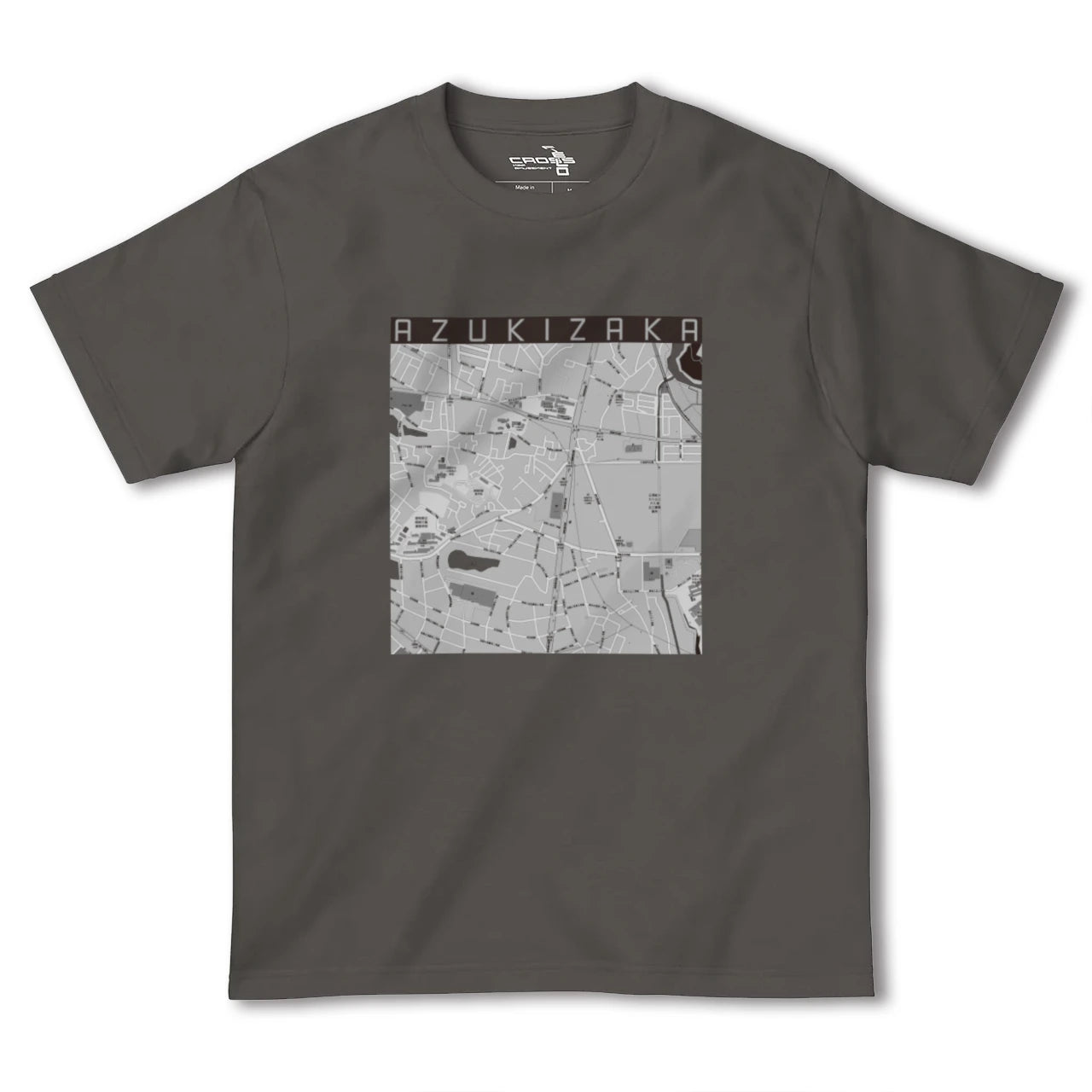 【小豆坂(愛知県)】地図柄ヘビーウェイトTシャツ