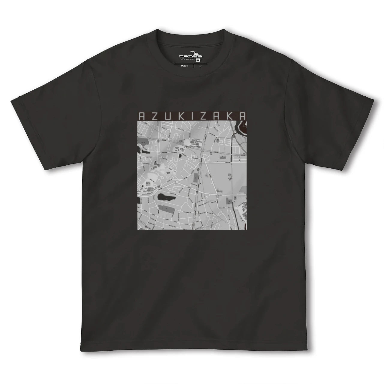 【小豆坂(愛知県)】地図柄ヘビーウェイトTシャツ