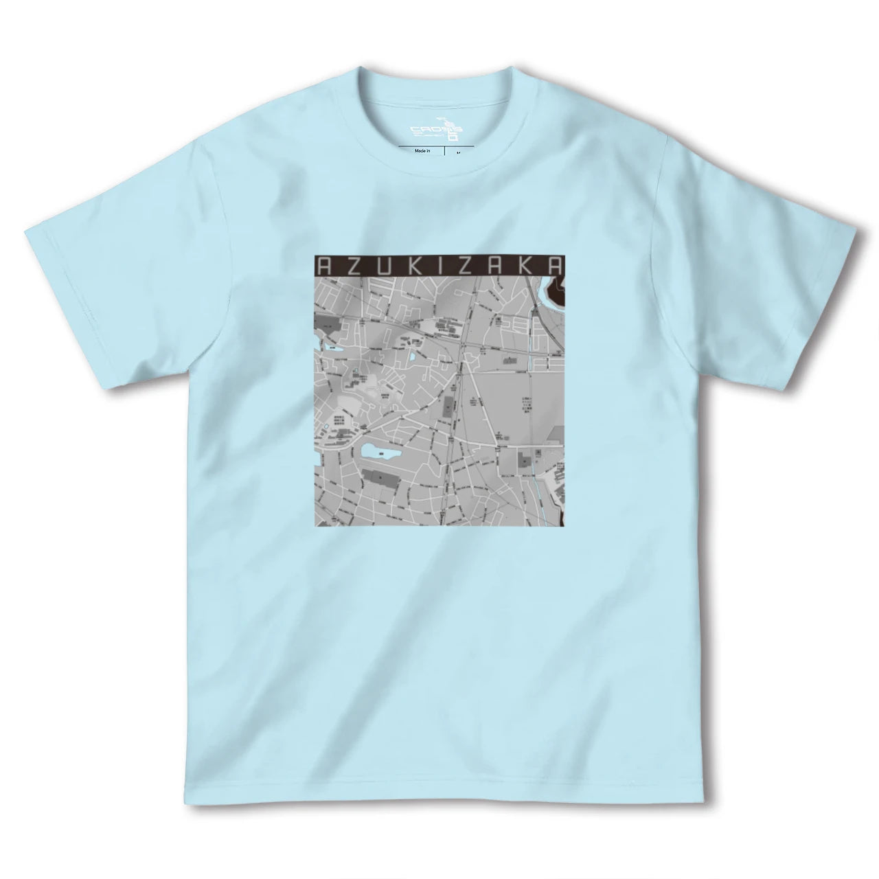 【小豆坂(愛知県)】地図柄ヘビーウェイトTシャツ