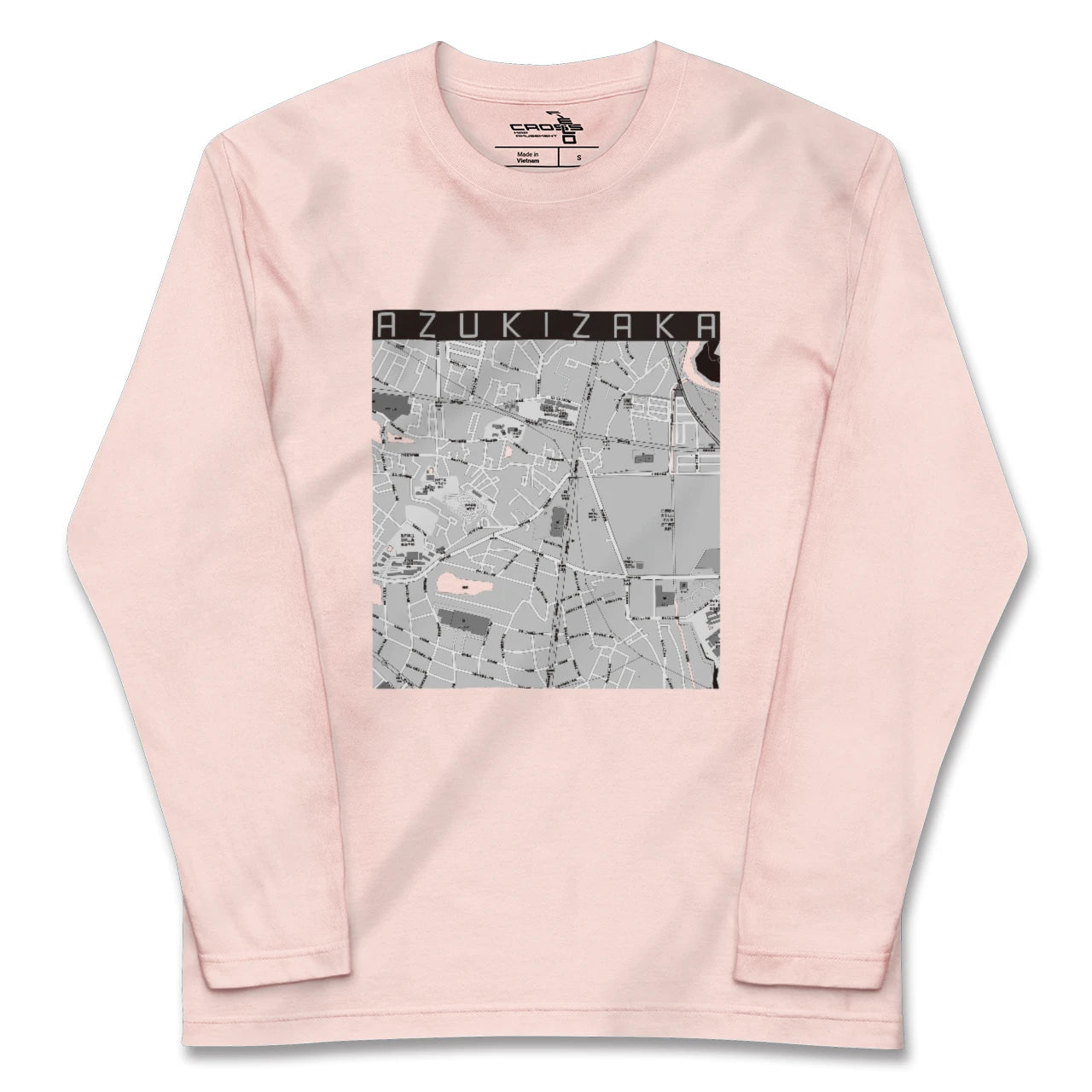 【小豆坂(愛知県)】地図柄ロングスリーブTシャツ