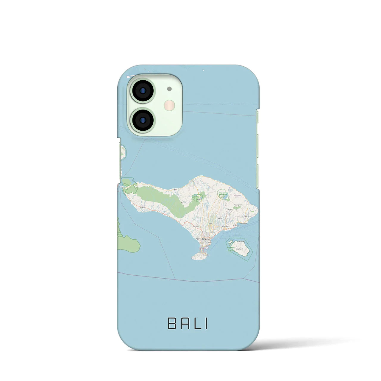 【バリ(インドネシア)】地図柄iPhoneケース(バックカバータイプ)