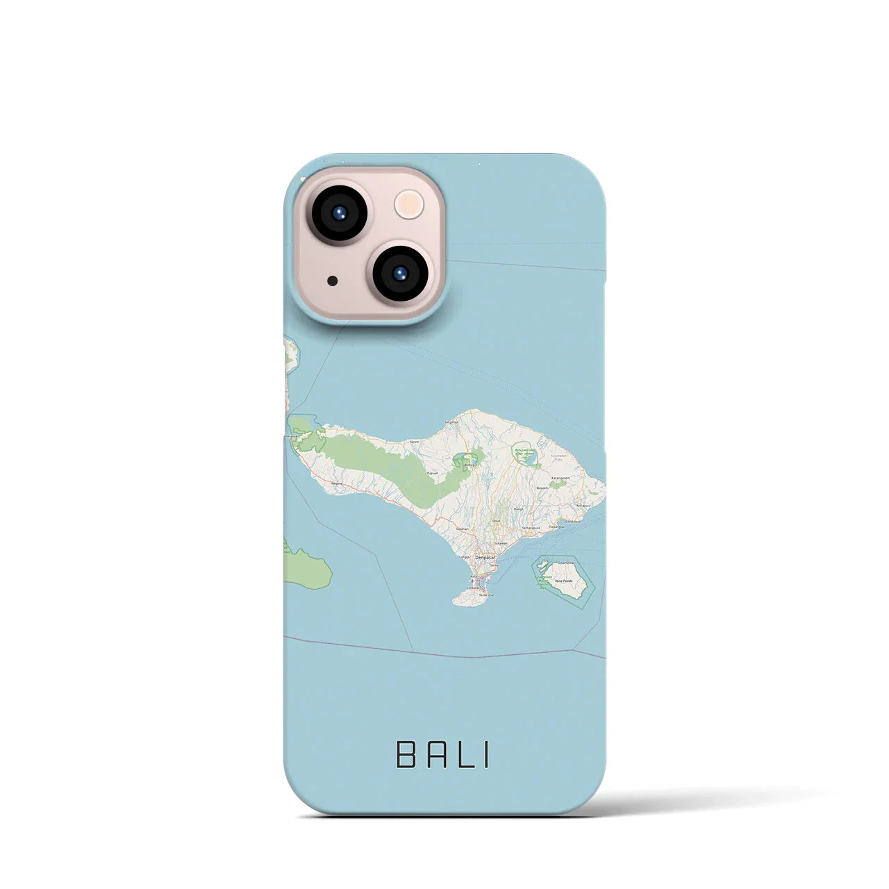【バリ(インドネシア)】地図柄iPhoneケース(バックカバータイプ)