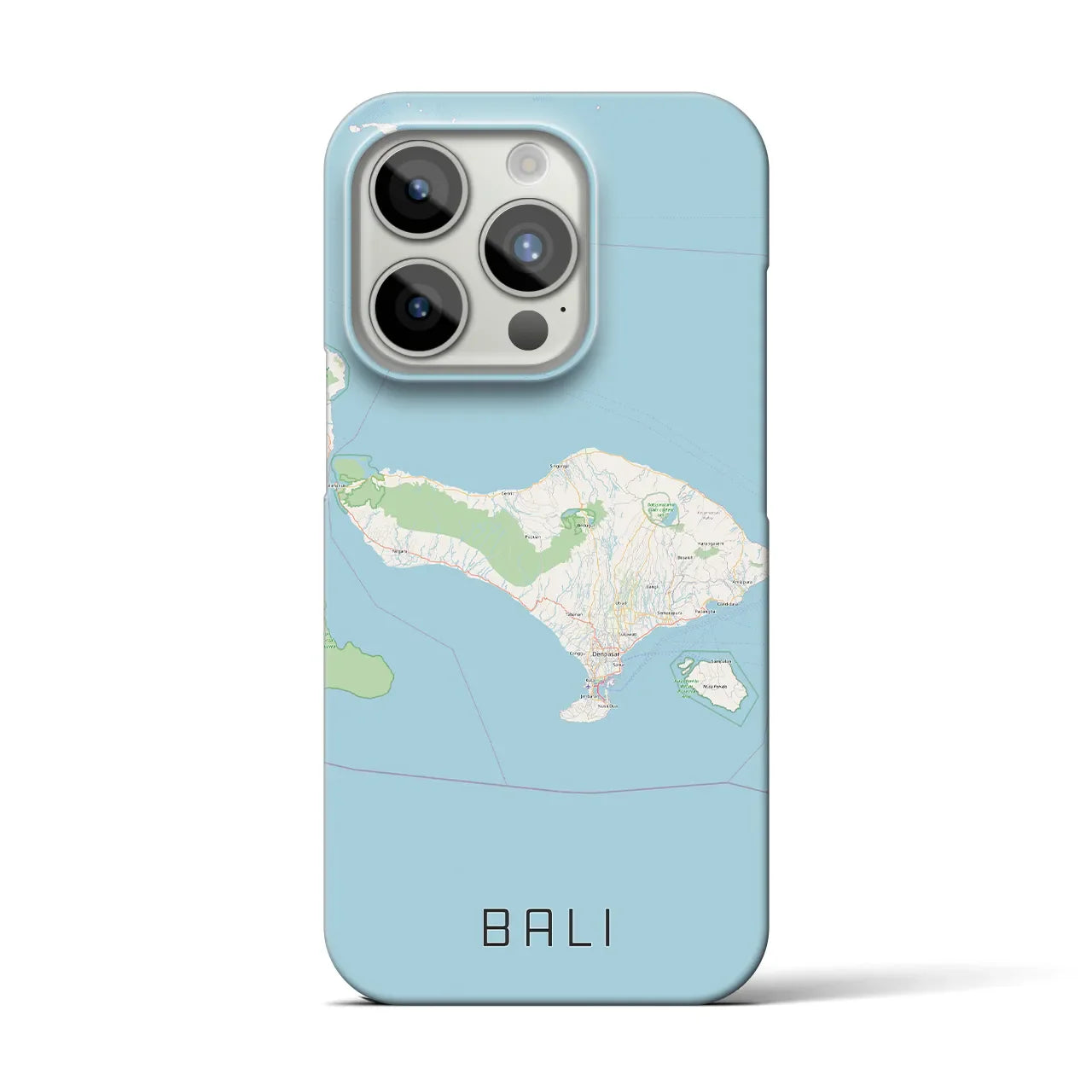 【バリ(インドネシア)】地図柄iPhoneケース(バックカバータイプ)