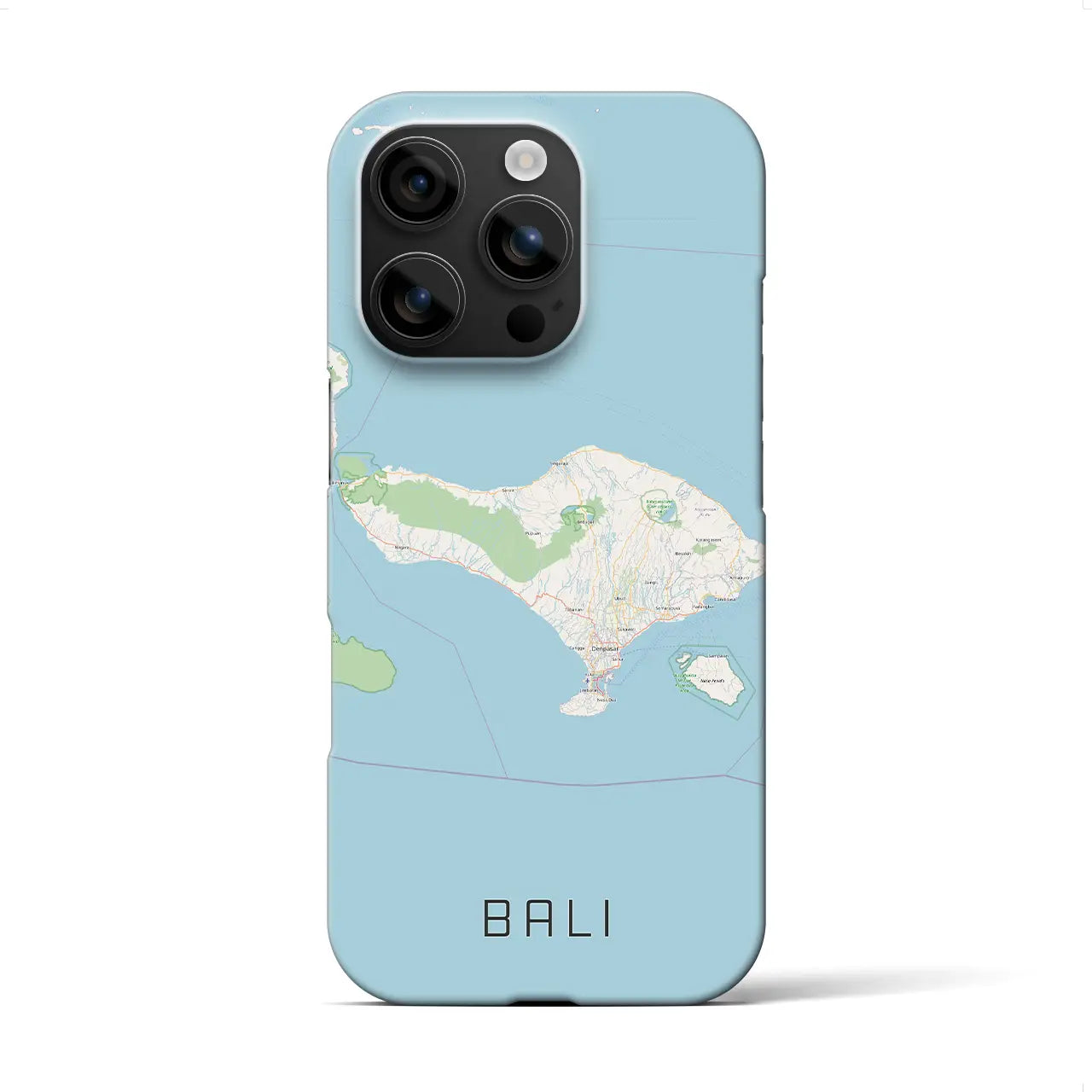 【バリ(インドネシア)】地図柄iPhoneケース(バックカバータイプ)