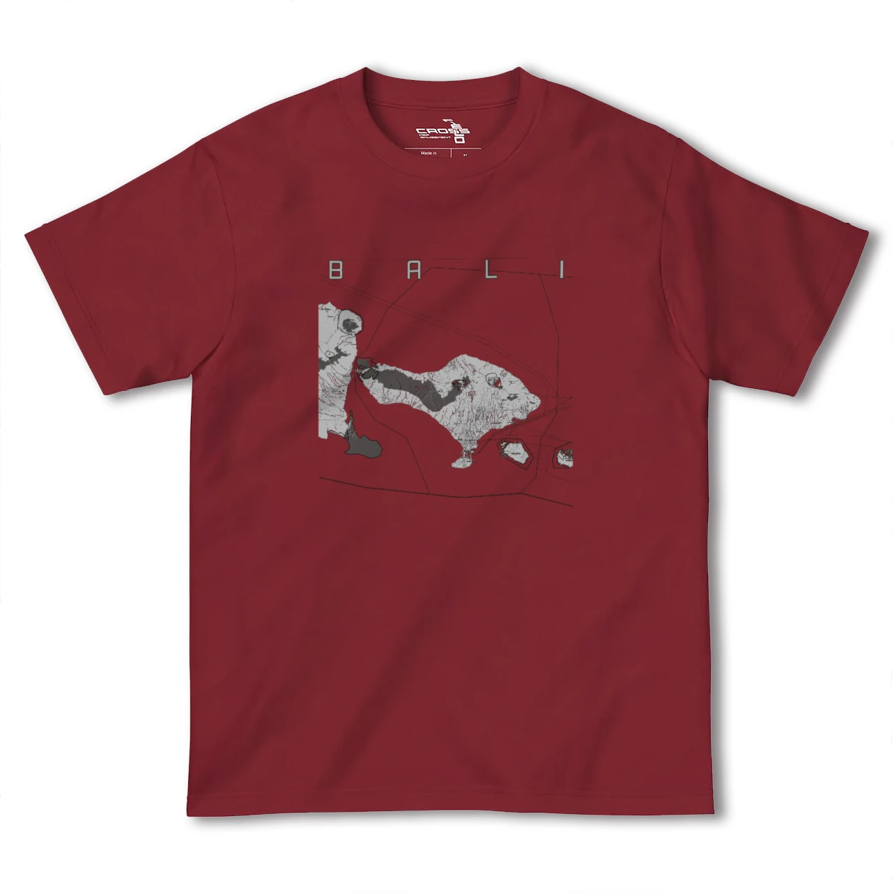 【バリ(インドネシア)】地図柄ヘビーウェイトTシャツ