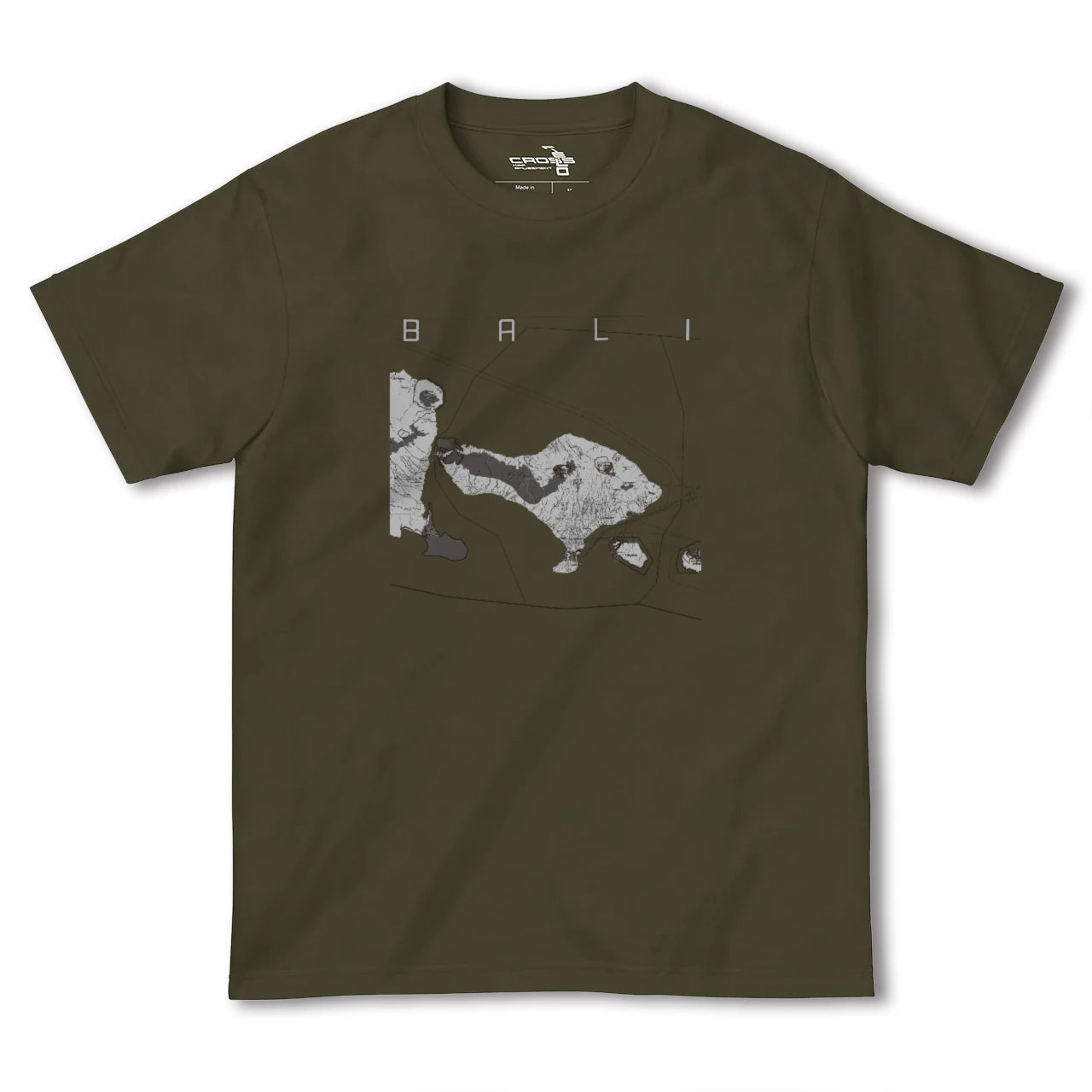 【バリ(インドネシア)】地図柄ヘビーウェイトTシャツ