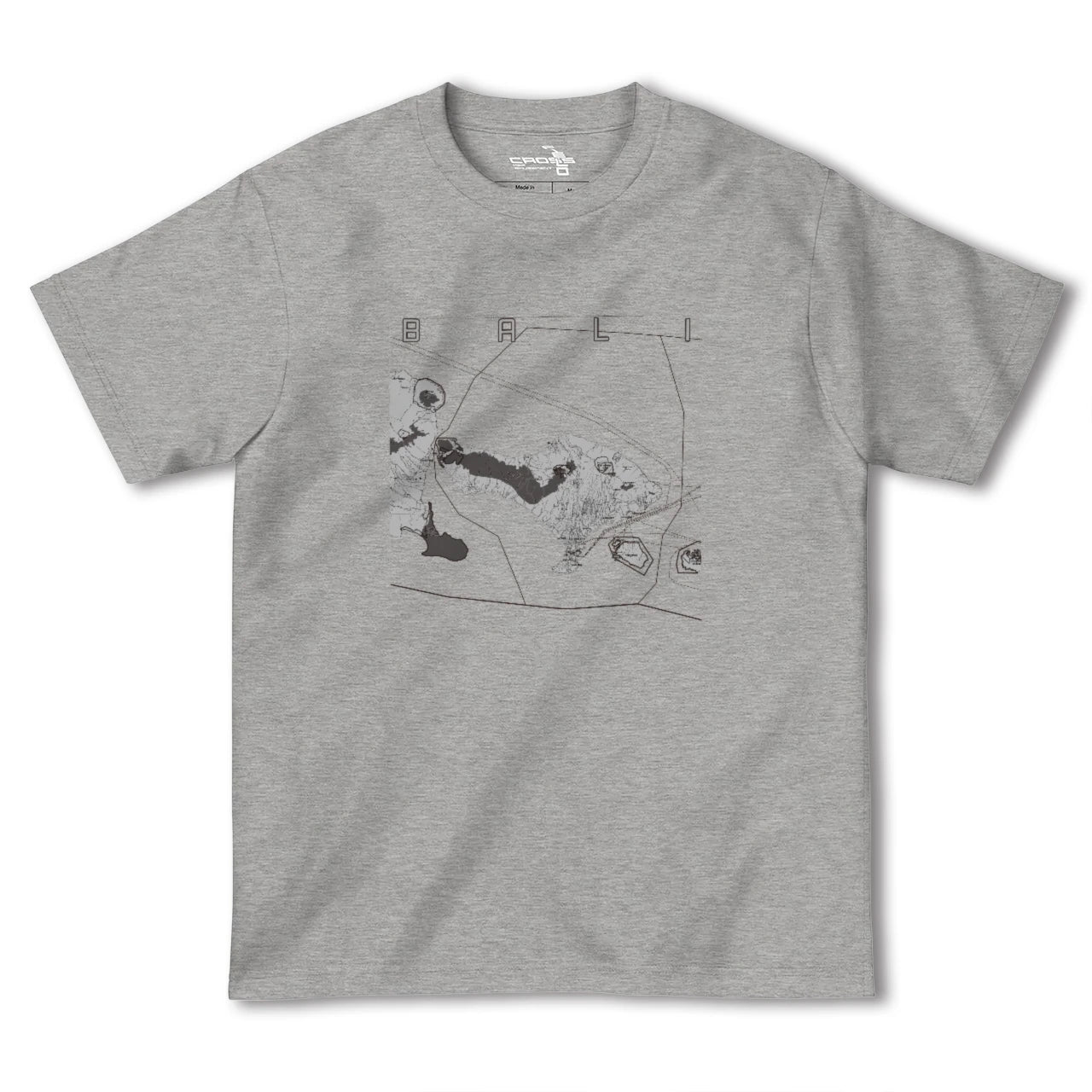 【バリ(インドネシア)】地図柄ヘビーウェイトTシャツ