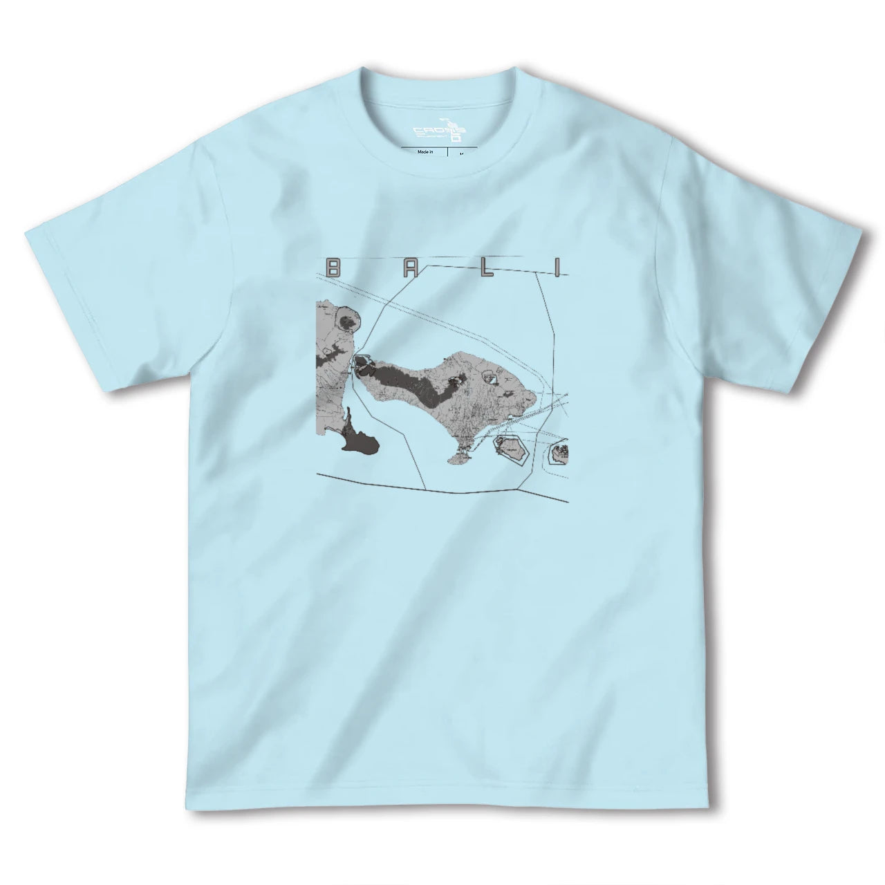 【バリ(インドネシア)】地図柄ヘビーウェイトTシャツ