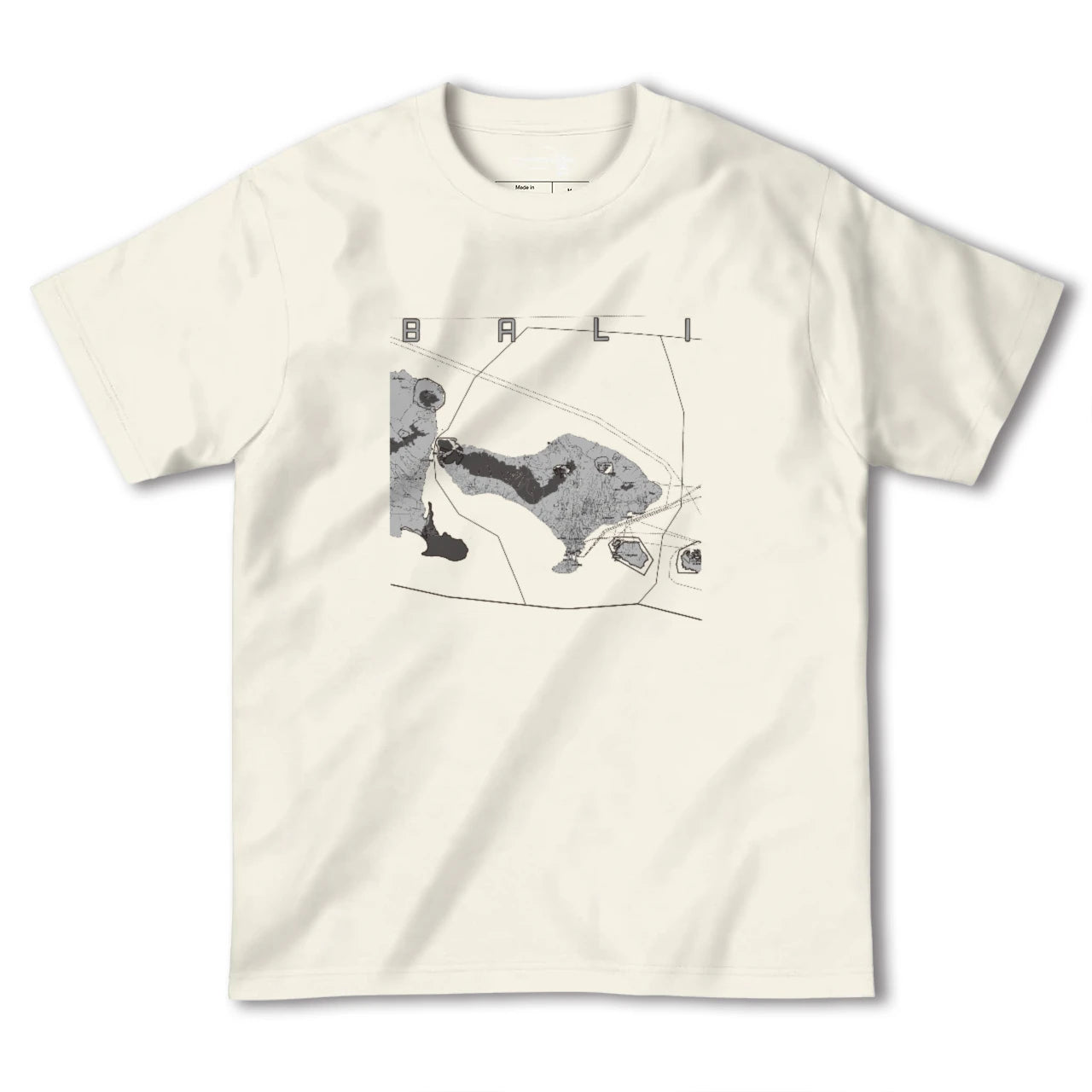 【バリ(インドネシア)】地図柄ヘビーウェイトTシャツ