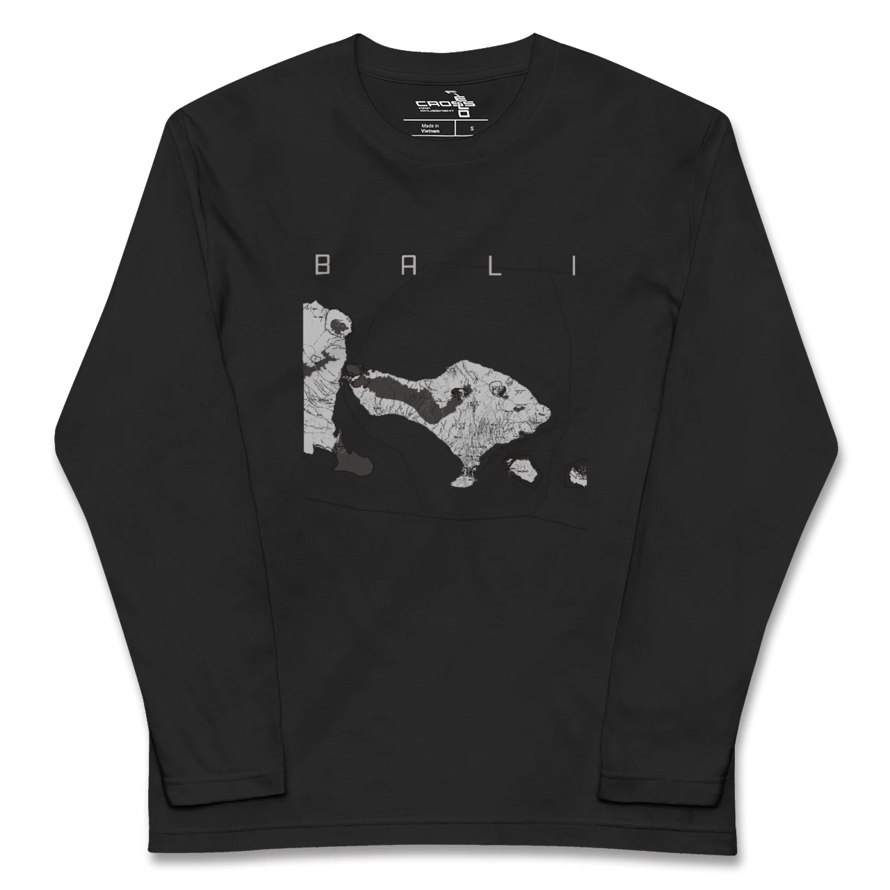 【バリ(インドネシア)】地図柄ロングスリーブTシャツ