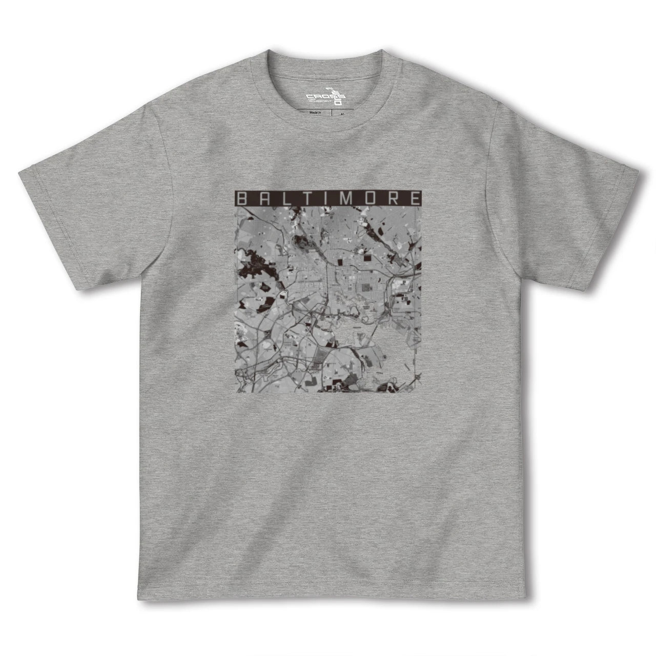 【ボルチモア(アメリカ)】地図柄ヘビーウェイトTシャツ