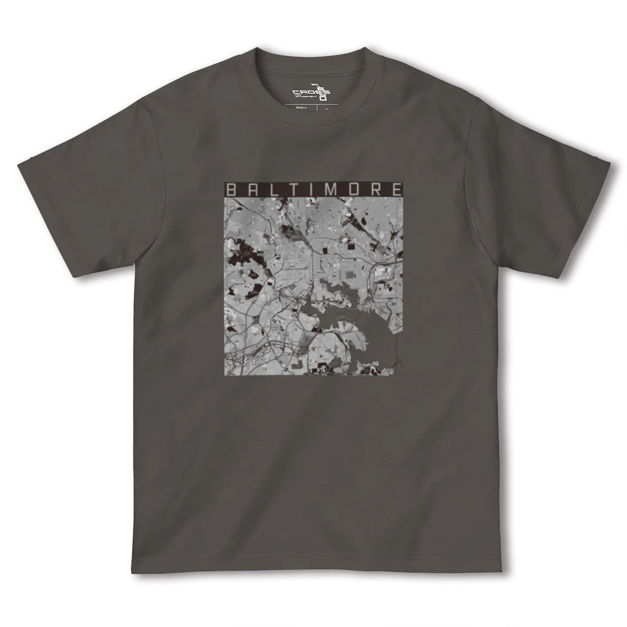 【ボルチモア(アメリカ)】地図柄ヘビーウェイトTシャツ
