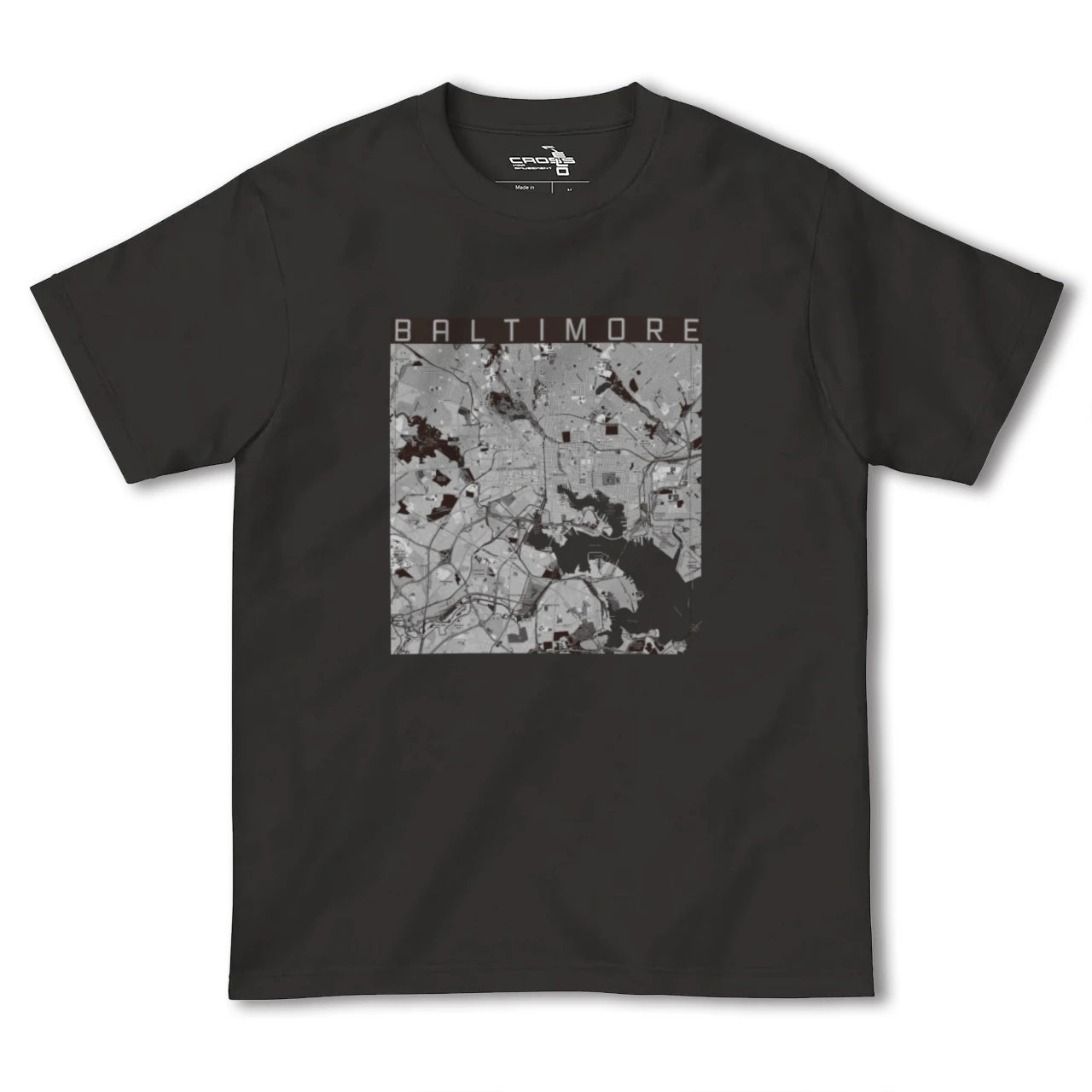 【ボルチモア(アメリカ)】地図柄ヘビーウェイトTシャツ