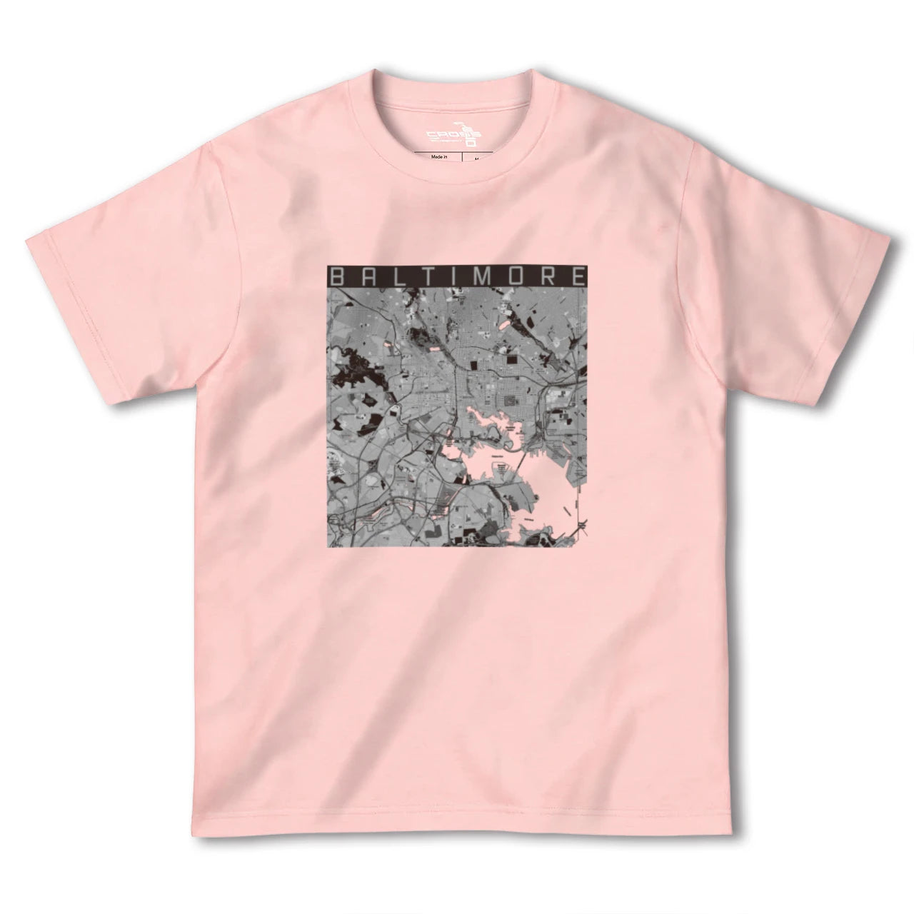 【ボルチモア(アメリカ)】地図柄ヘビーウェイトTシャツ