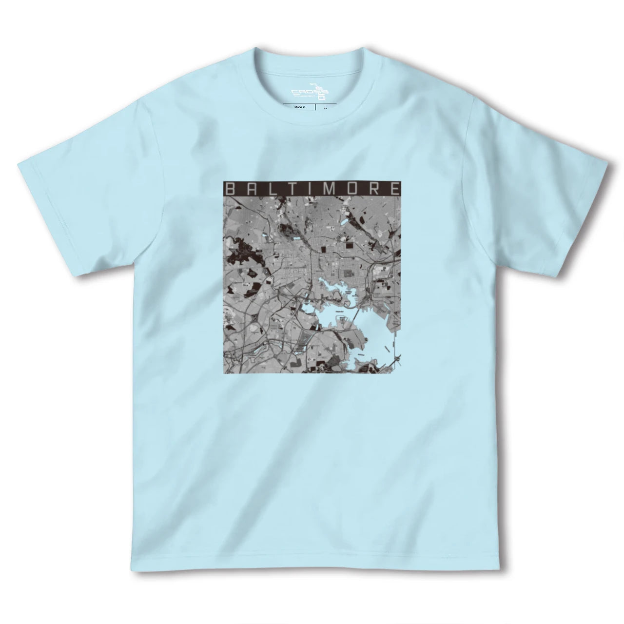 【ボルチモア(アメリカ)】地図柄ヘビーウェイトTシャツ