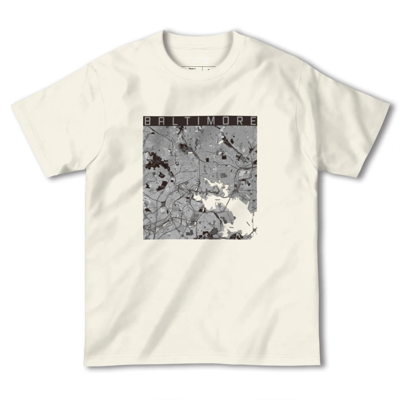 【ボルチモア(アメリカ)】地図柄ヘビーウェイトTシャツ