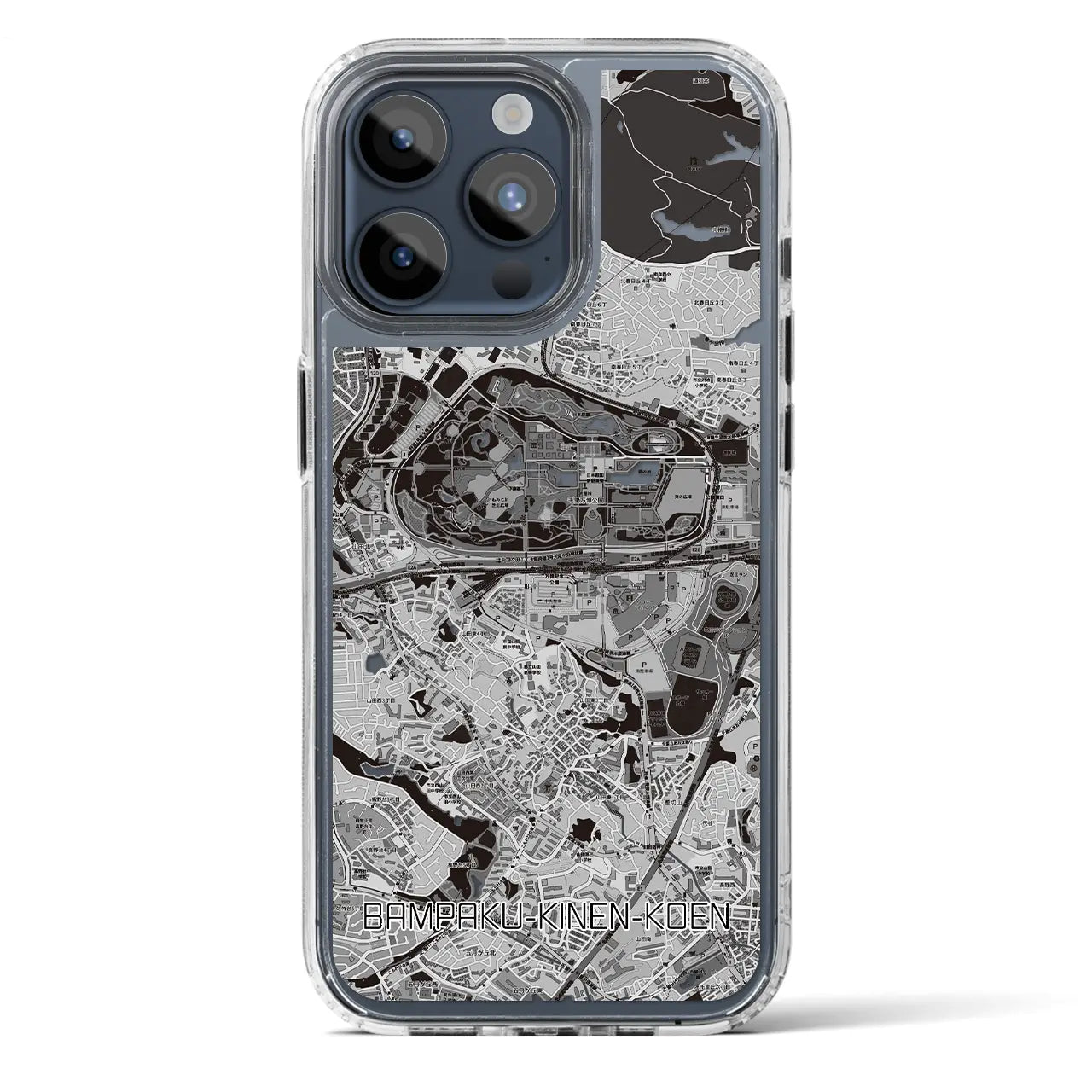 【万博記念公園(大阪府)】地図柄iPhoneケース(MagSafeタイプ)
