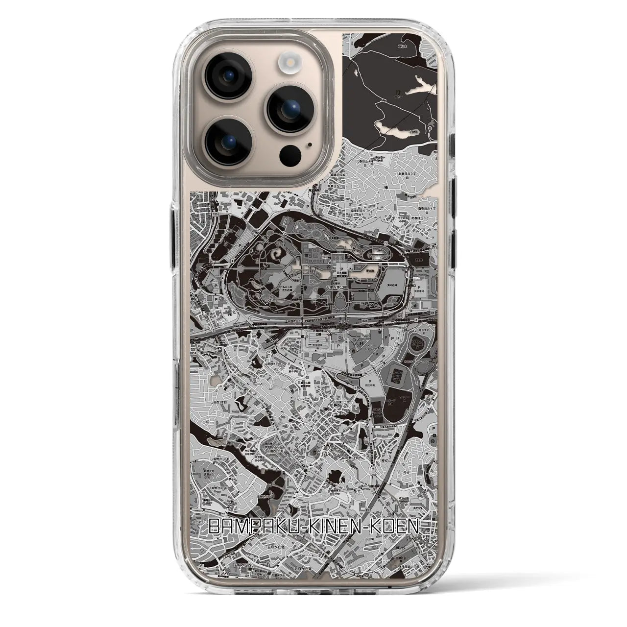 【万博記念公園(大阪府)】地図柄iPhoneケース(MagSafeタイプ)