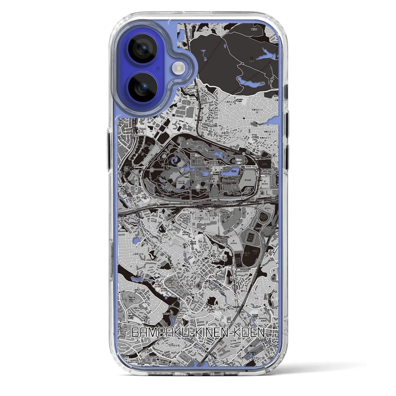 【万博記念公園(大阪府)】地図柄iPhoneケース(MagSafeタイプ)