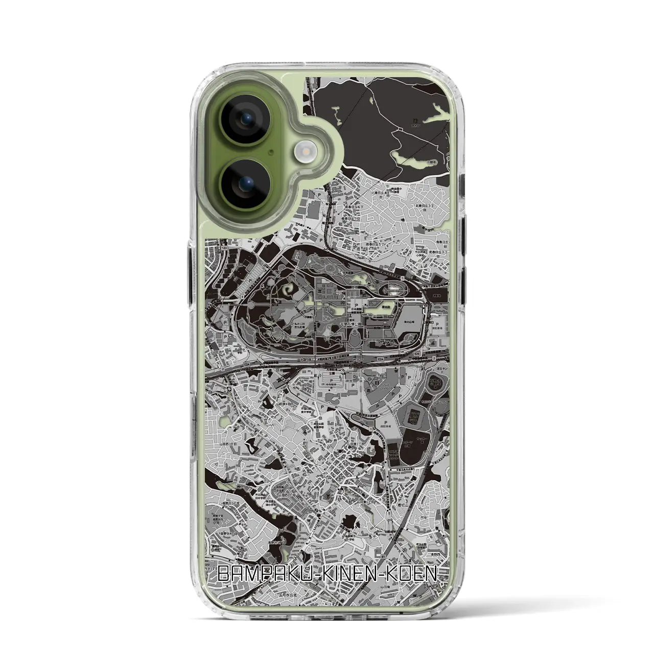 【万博記念公園(大阪府)】地図柄iPhoneケース(MagSafeタイプ)