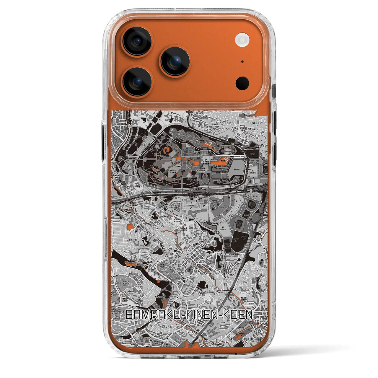 【万博記念公園(大阪府)】地図柄iPhoneケース(MagSafeタイプ)