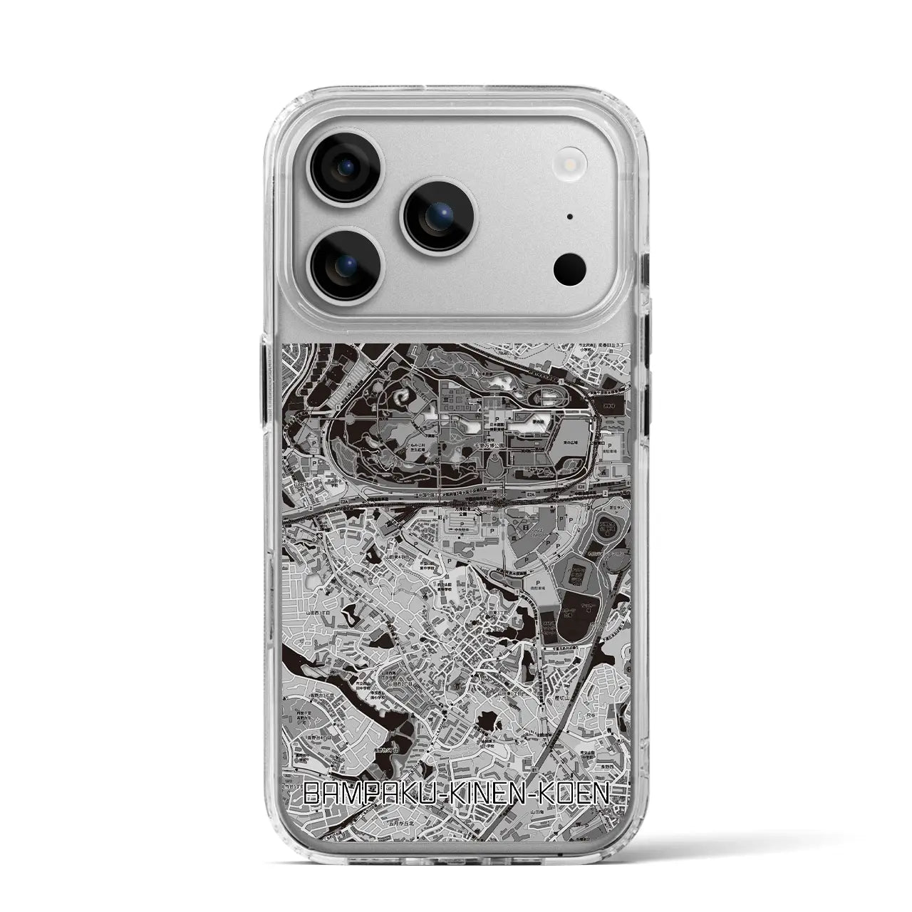 【万博記念公園(大阪府)】地図柄iPhoneケース(MagSafeタイプ)