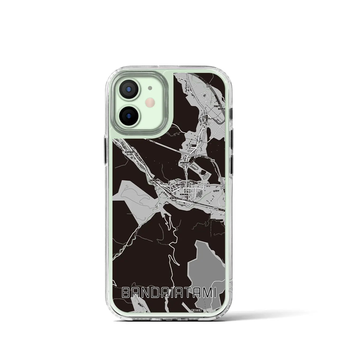 【磐梯熱海(福島県)】地図柄iPhoneケース(MagSafeタイプ)