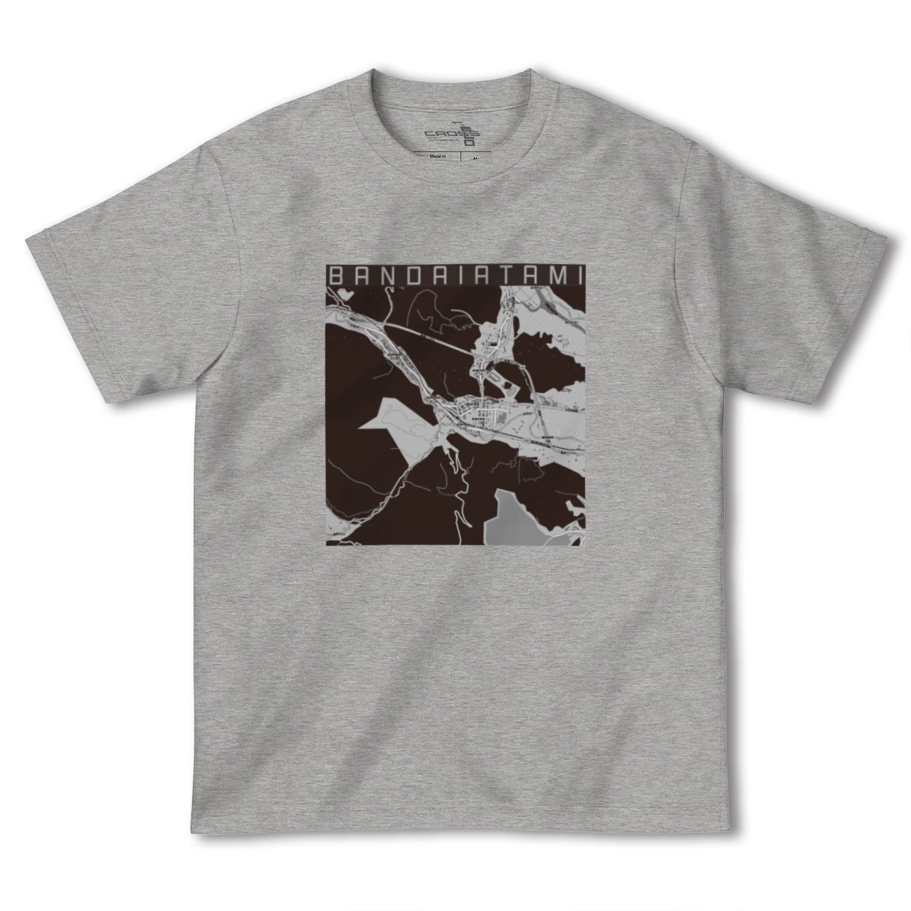 【磐梯熱海(福島県)】地図柄ヘビーウェイトTシャツ