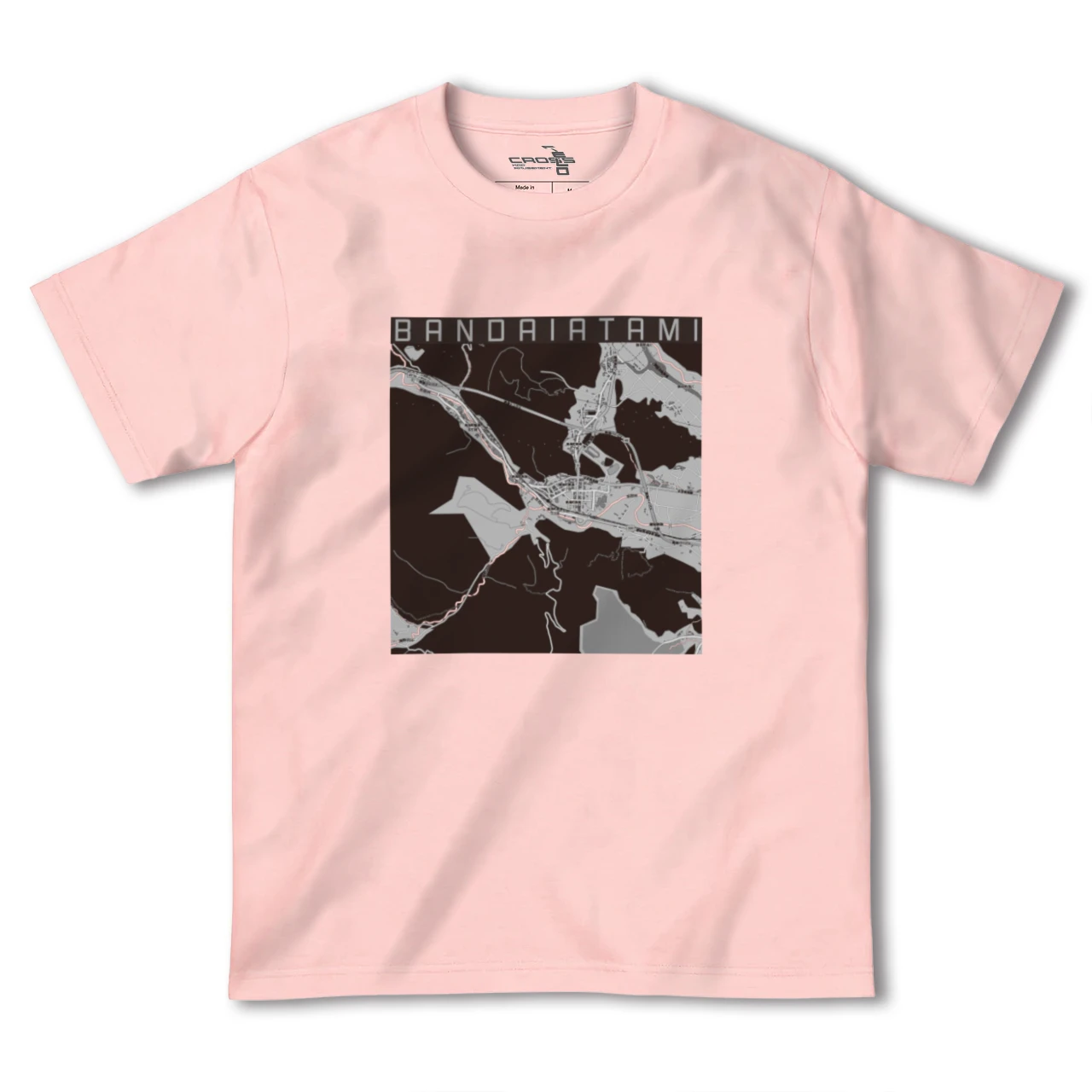 【磐梯熱海(福島県)】地図柄ヘビーウェイトTシャツ