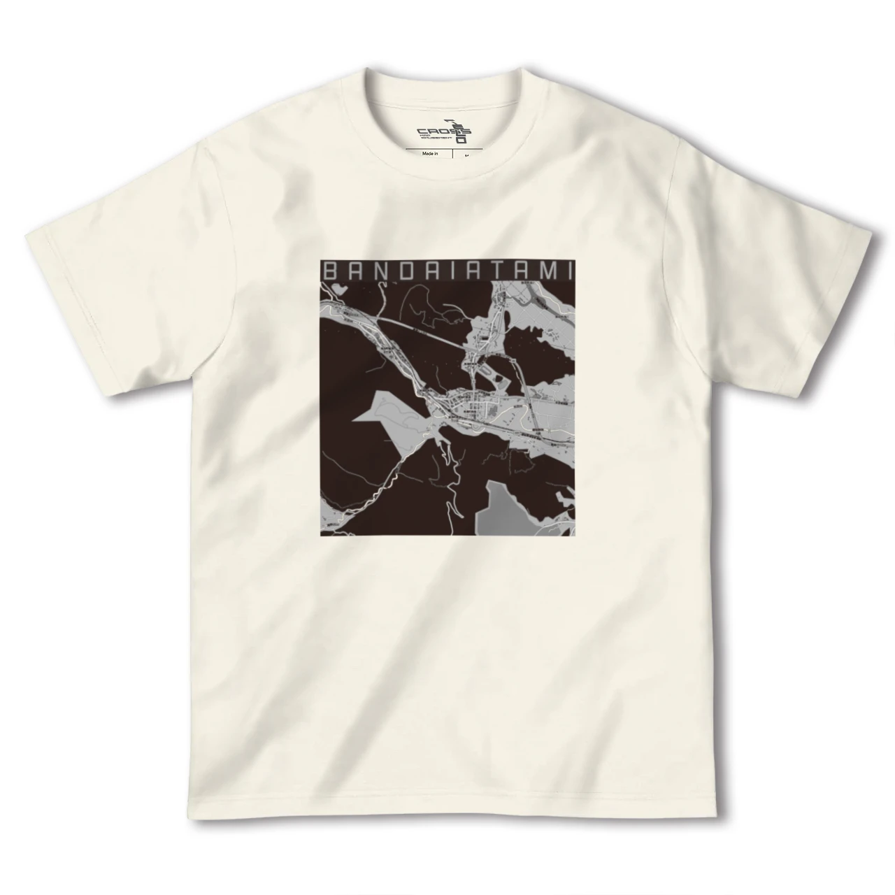 【磐梯熱海(福島県)】地図柄ヘビーウェイトTシャツ