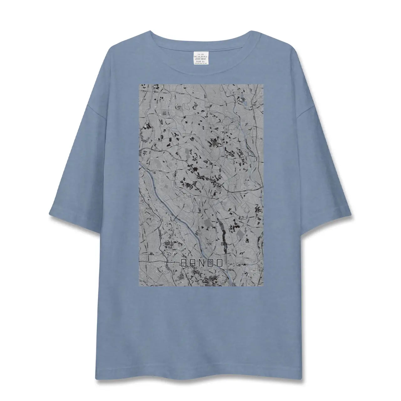 【坂東(茨城県)】地図柄ビッグシルエットTシャツ